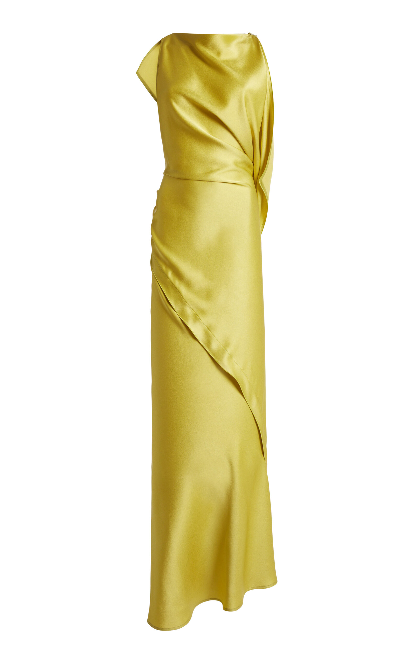 Victoria Beckham Draped Satin Gown
