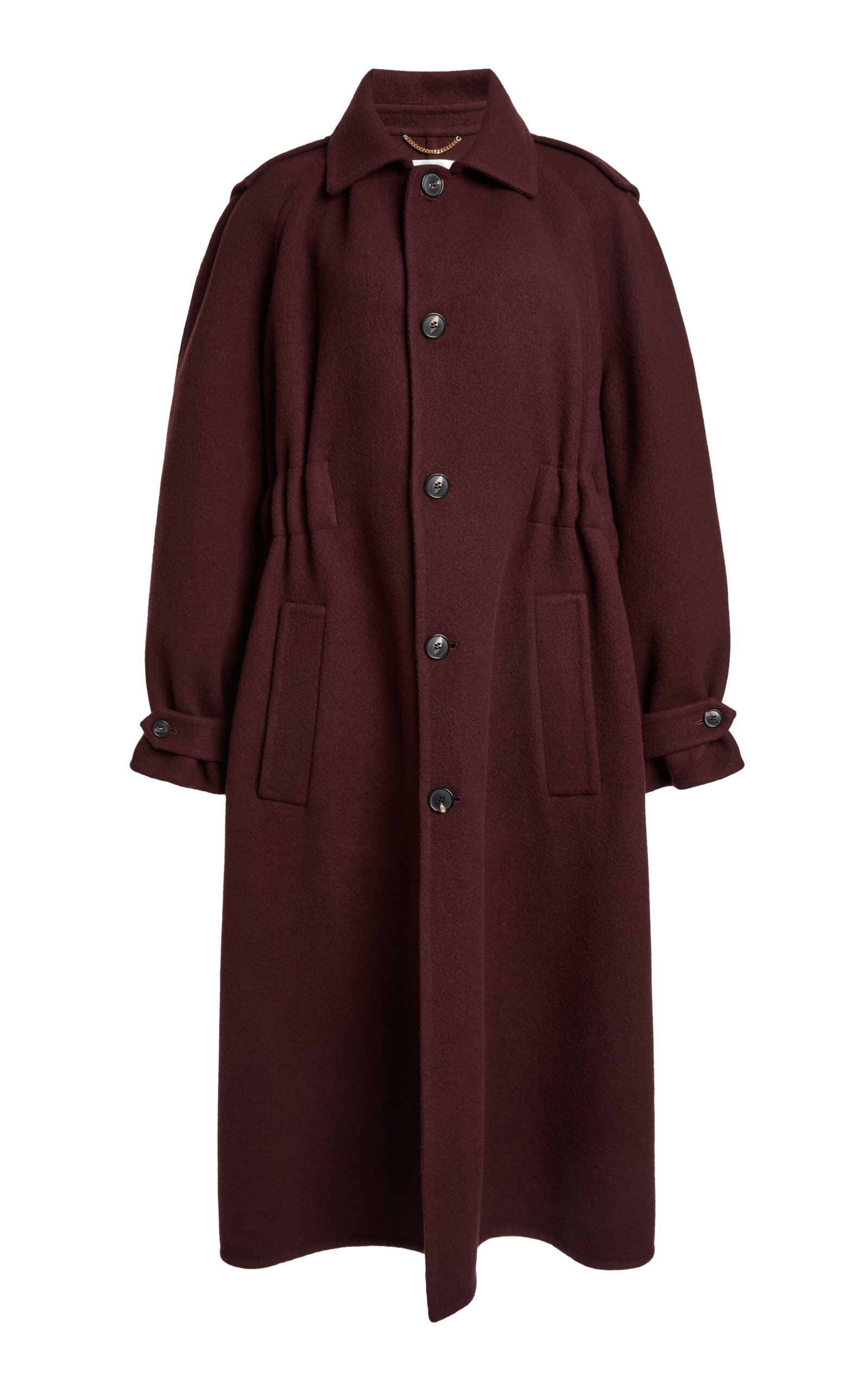Victoria Beckham Oversized Wool-Blend Trench Coat