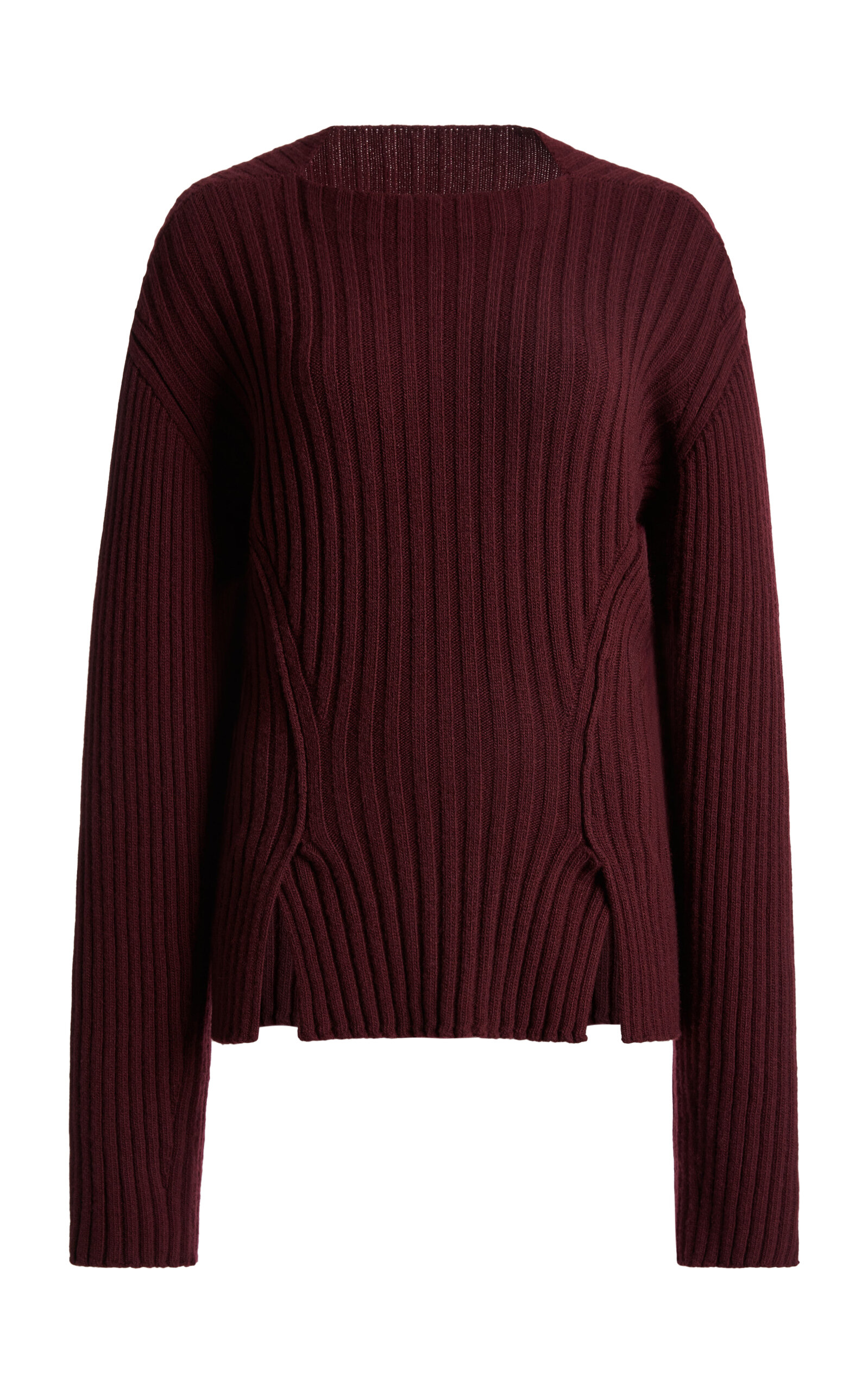 Victoria Beckham Ribbed-Knit Wool-Cashmere Sweater