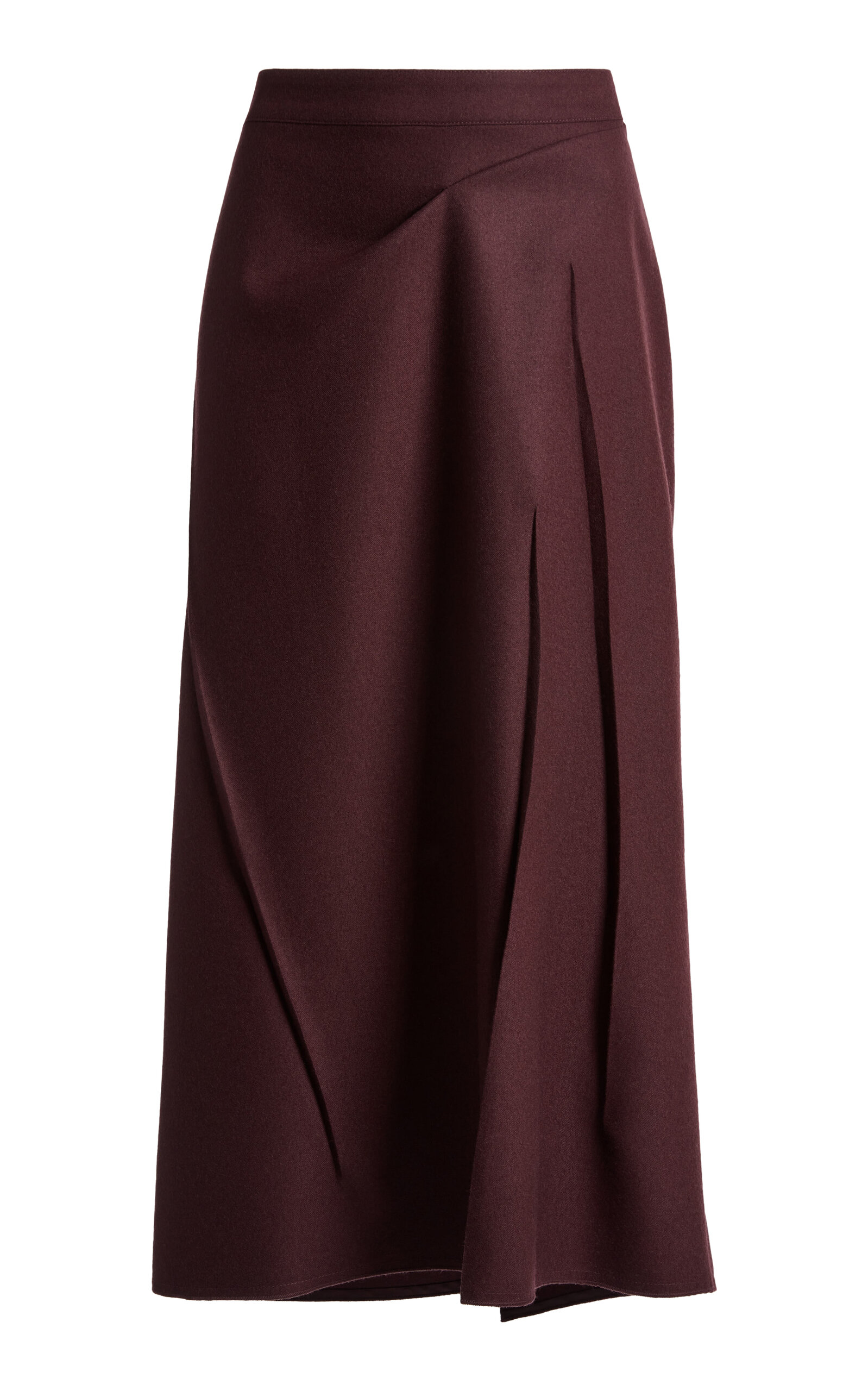 Victoria Beckham Tailored Wool Midi Skirt