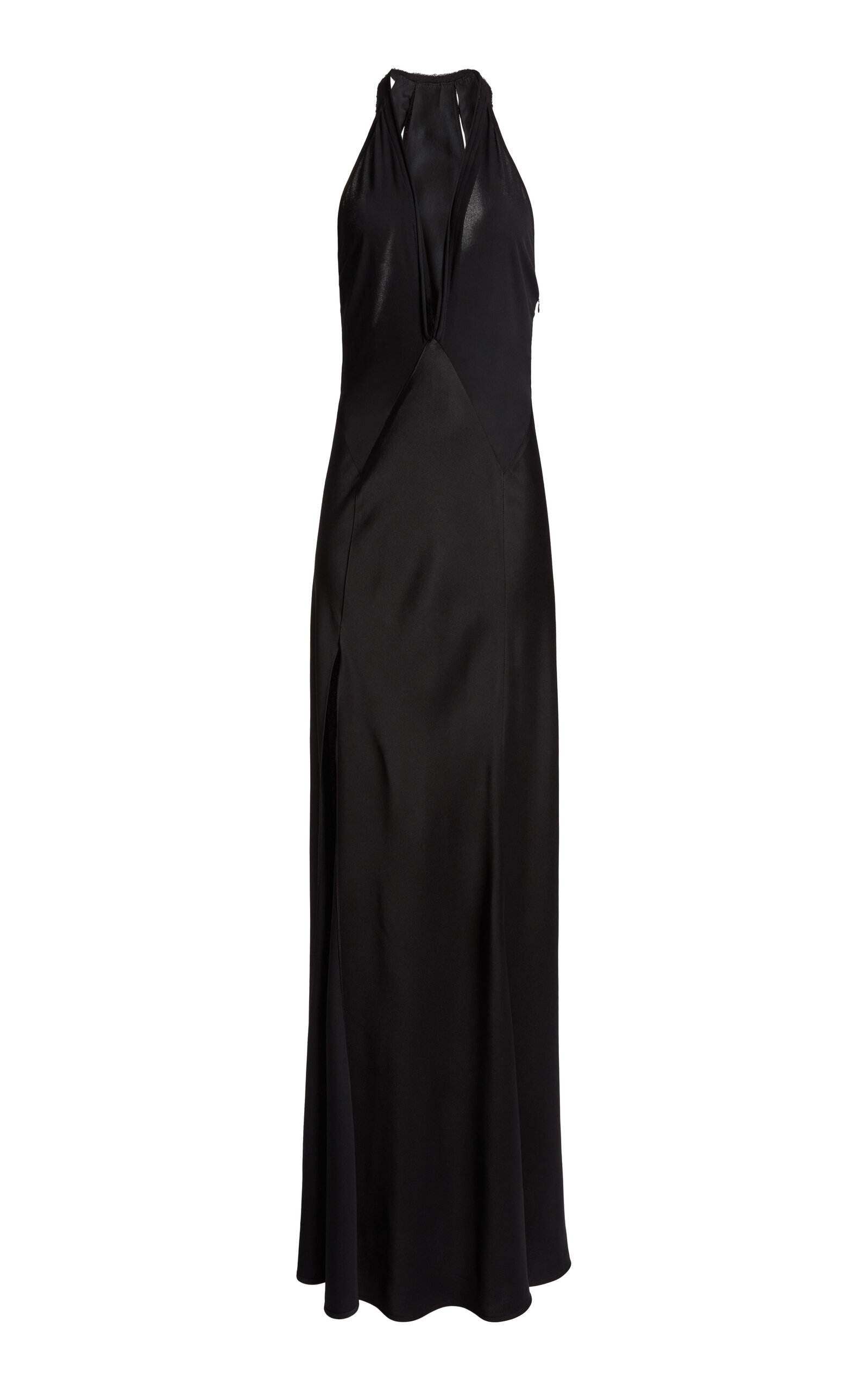 Victoria Beckham Plunged Satin Gown