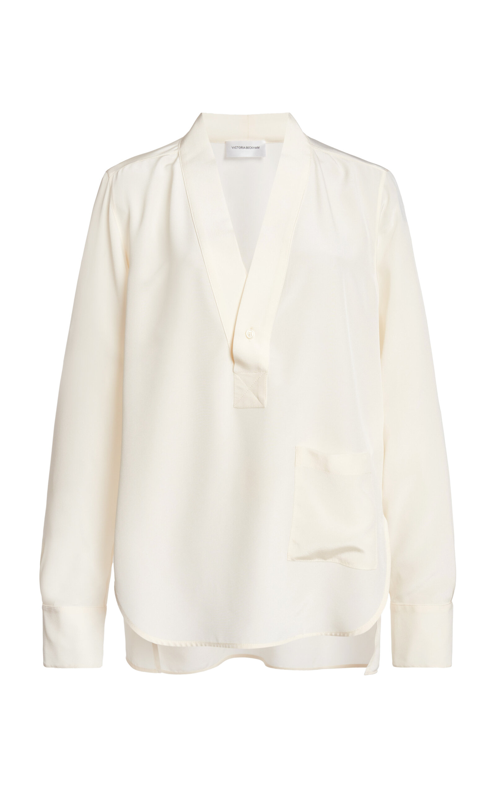 Victoria Beckham Plissé Georgette Top