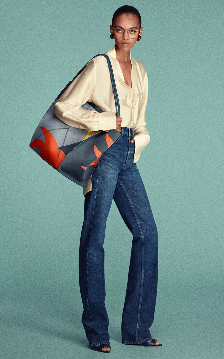 Victoria Beckham Julia Rigid High-Rise Straight-Leg Jeans