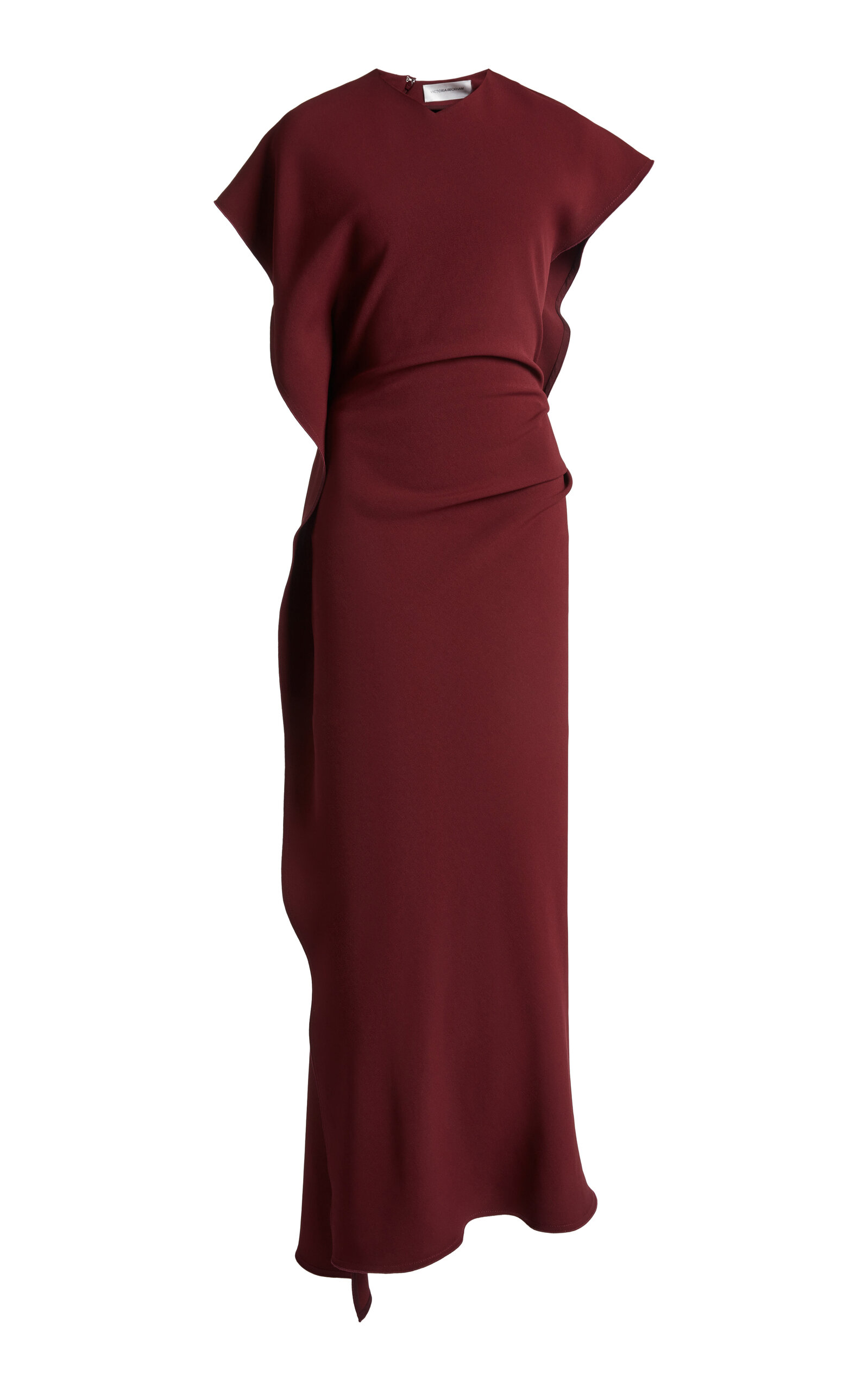 Victoria Beckham Victoria Draped Fluid Cady Midi Dress