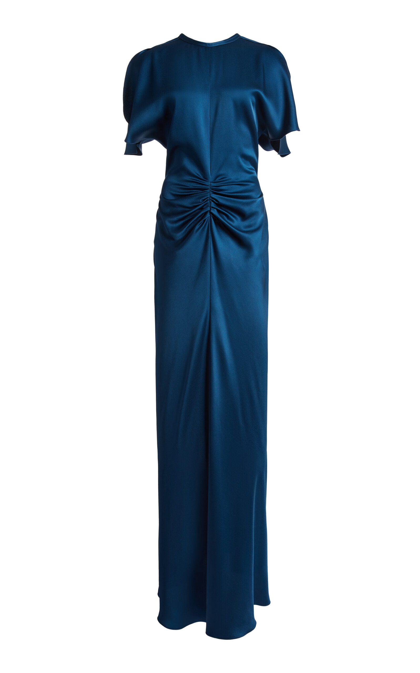 Victoria Beckham Isabella Gathered Satin Gown