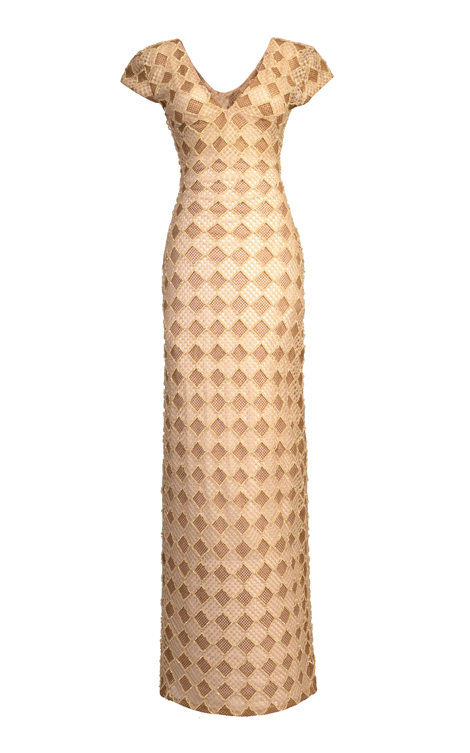 Kilentar Leti Beaded Lace Maxi Dress