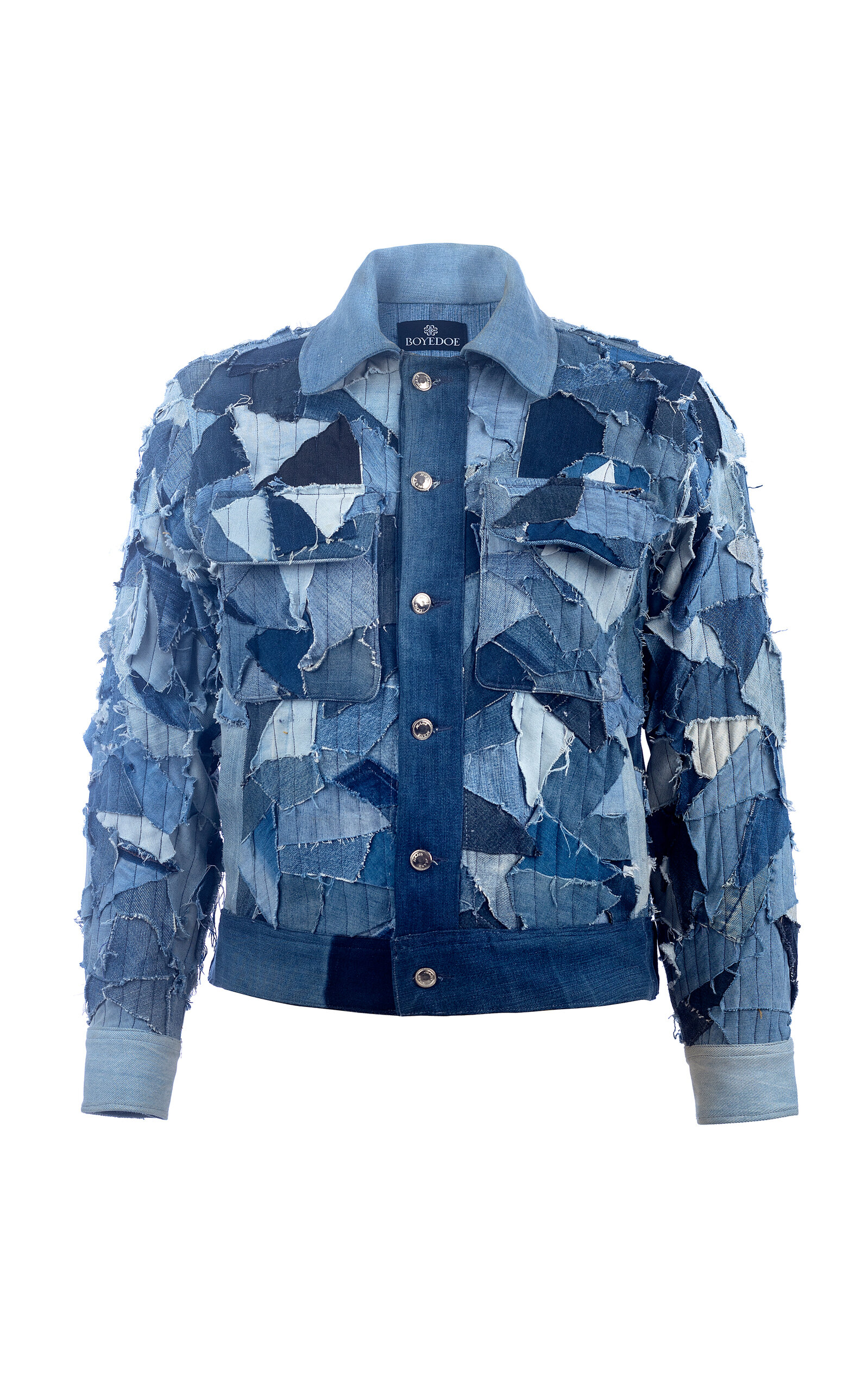 BOYEDOE Osabarima Patchwork Denim Jacket