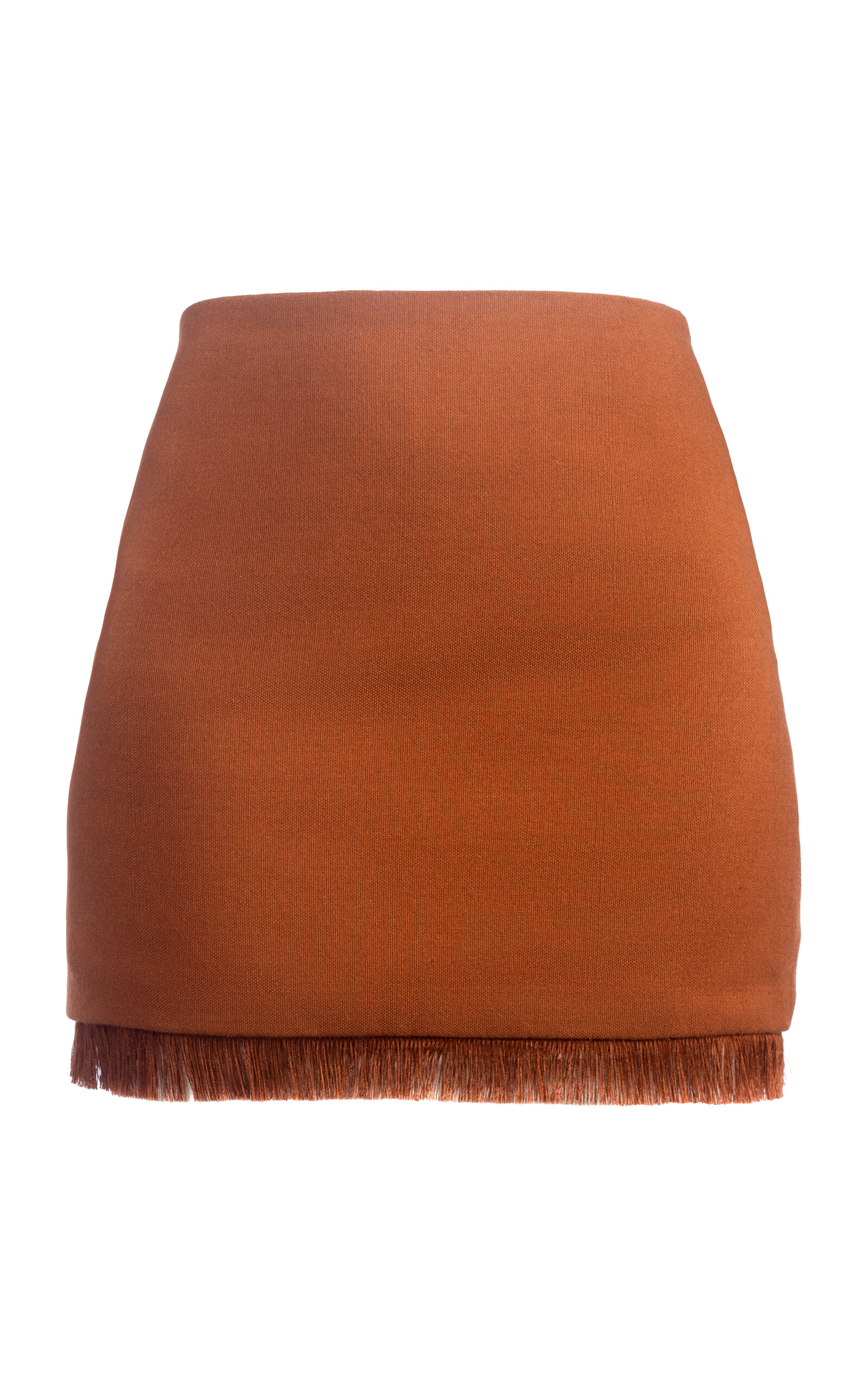 BOYEDOE Adom Fringe-Hem Cotton-Blend Mini Skirt