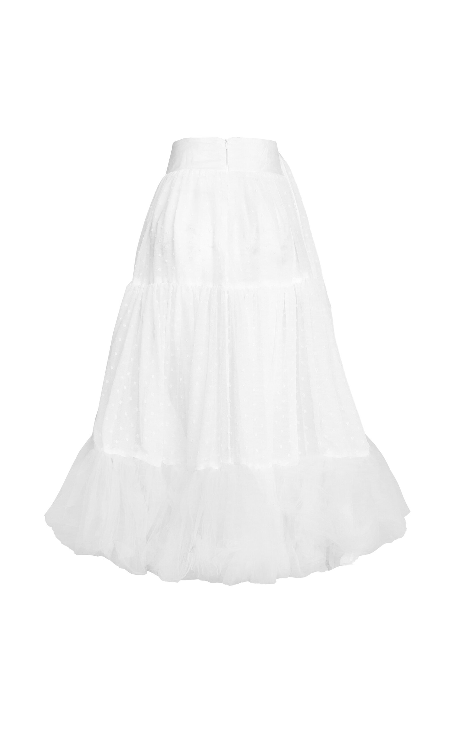 Orange Culture Heirloom High-Rise Tiered Tulle Maxi Skirt