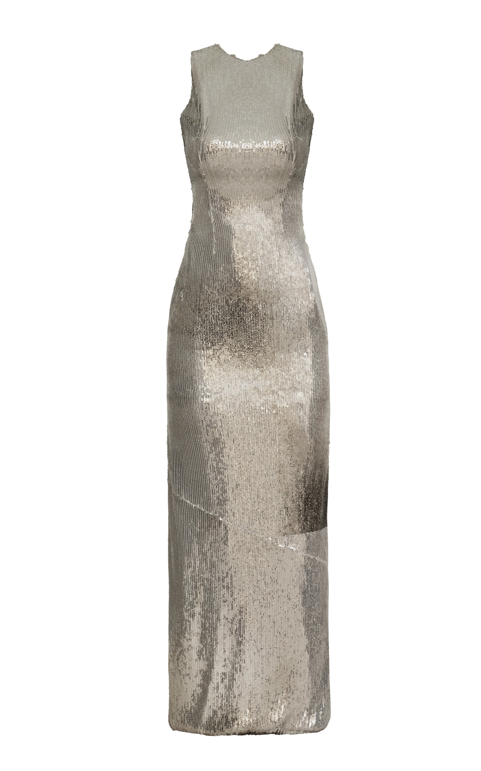 Orange Culture Reflect Sequined Maxi Dress