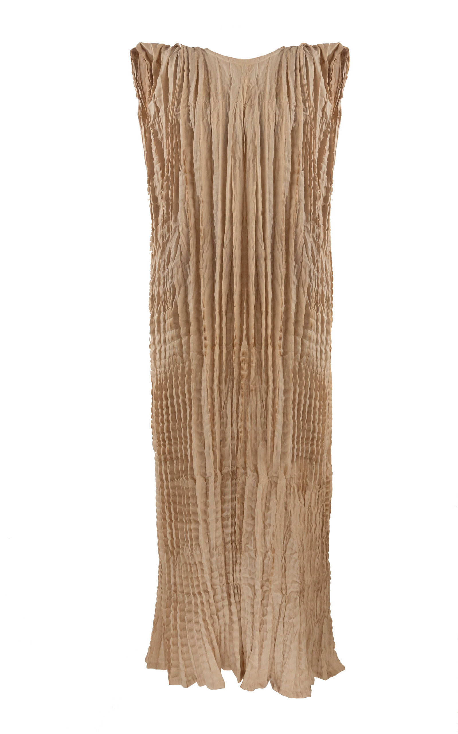 LilaBare Crushed Dera Textured Cotton Maxi Dress