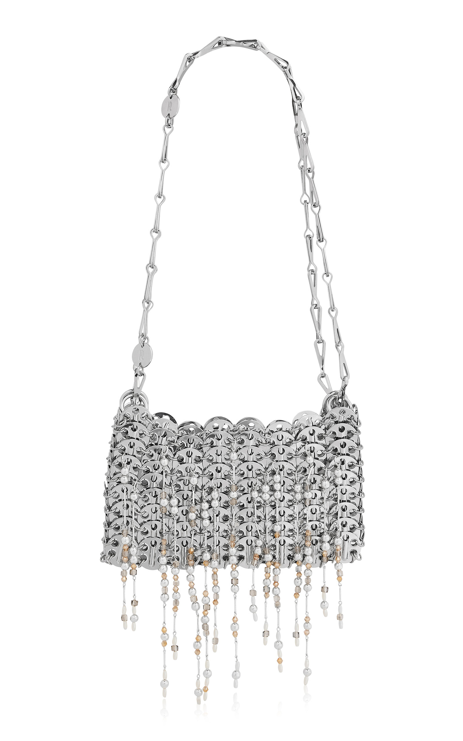Rabanne Silver Fringe Shoulder Bag