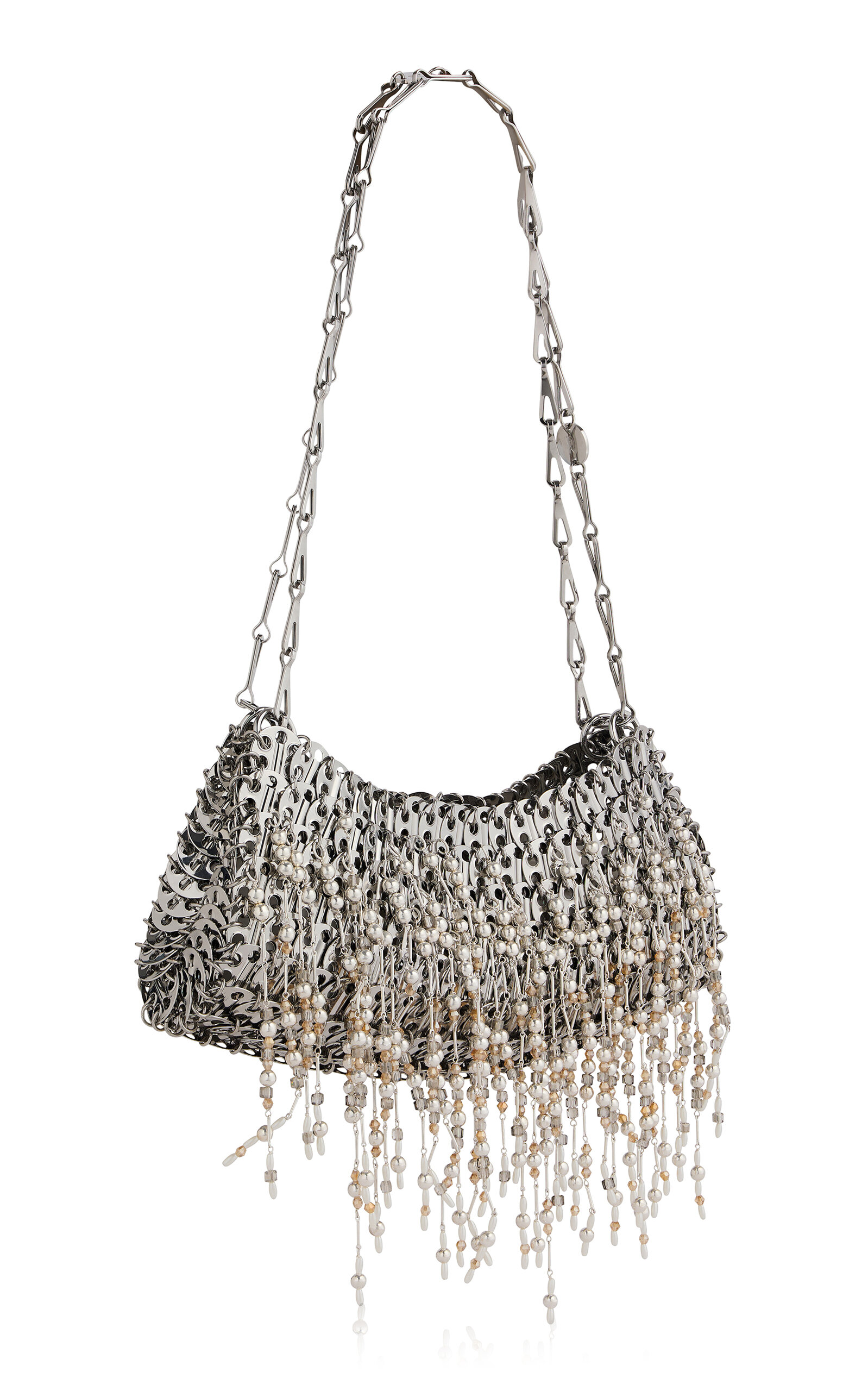 Rabanne Silver Fringe Shoulder Bag
