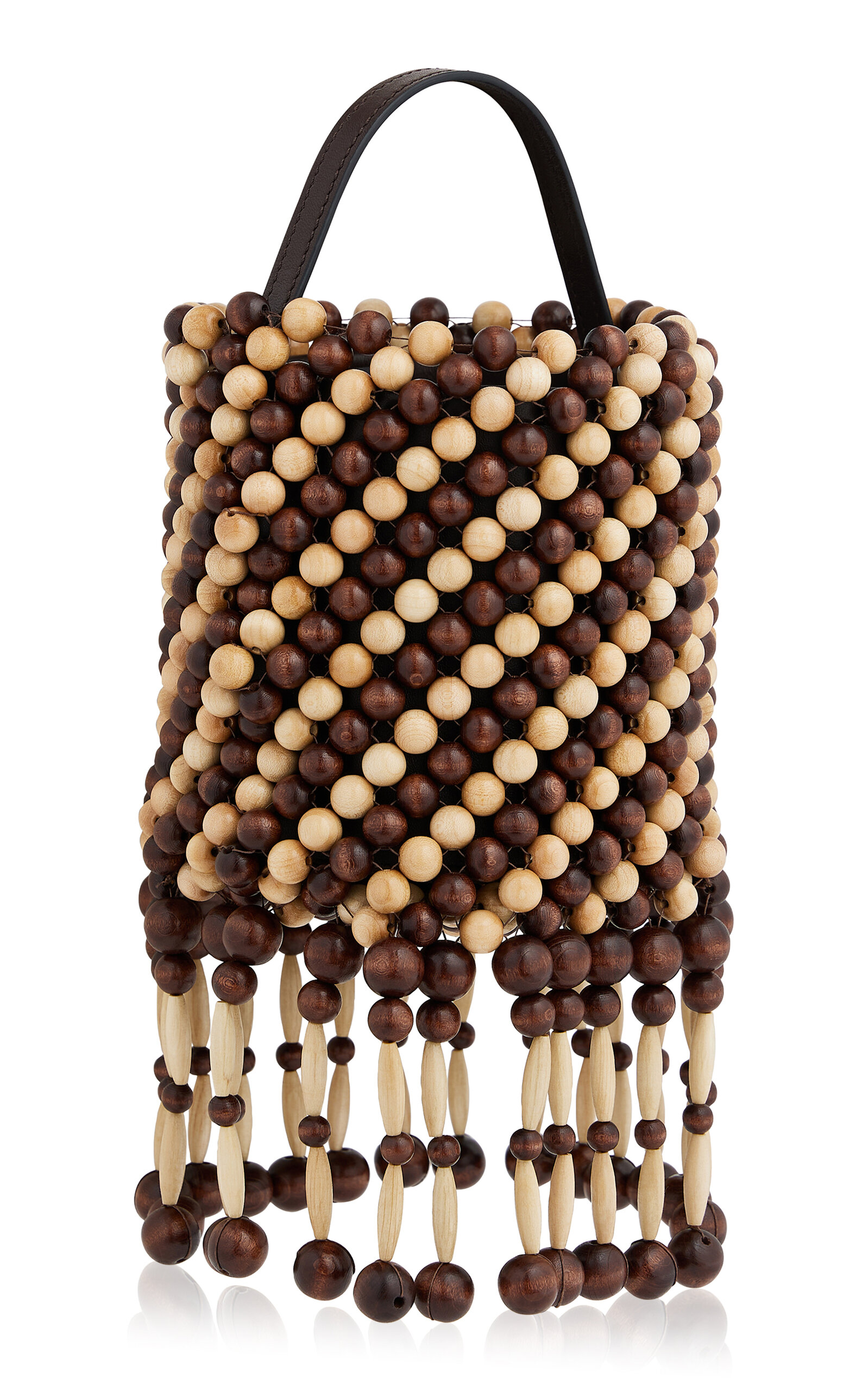 Rabanne Wood Beaded Bag