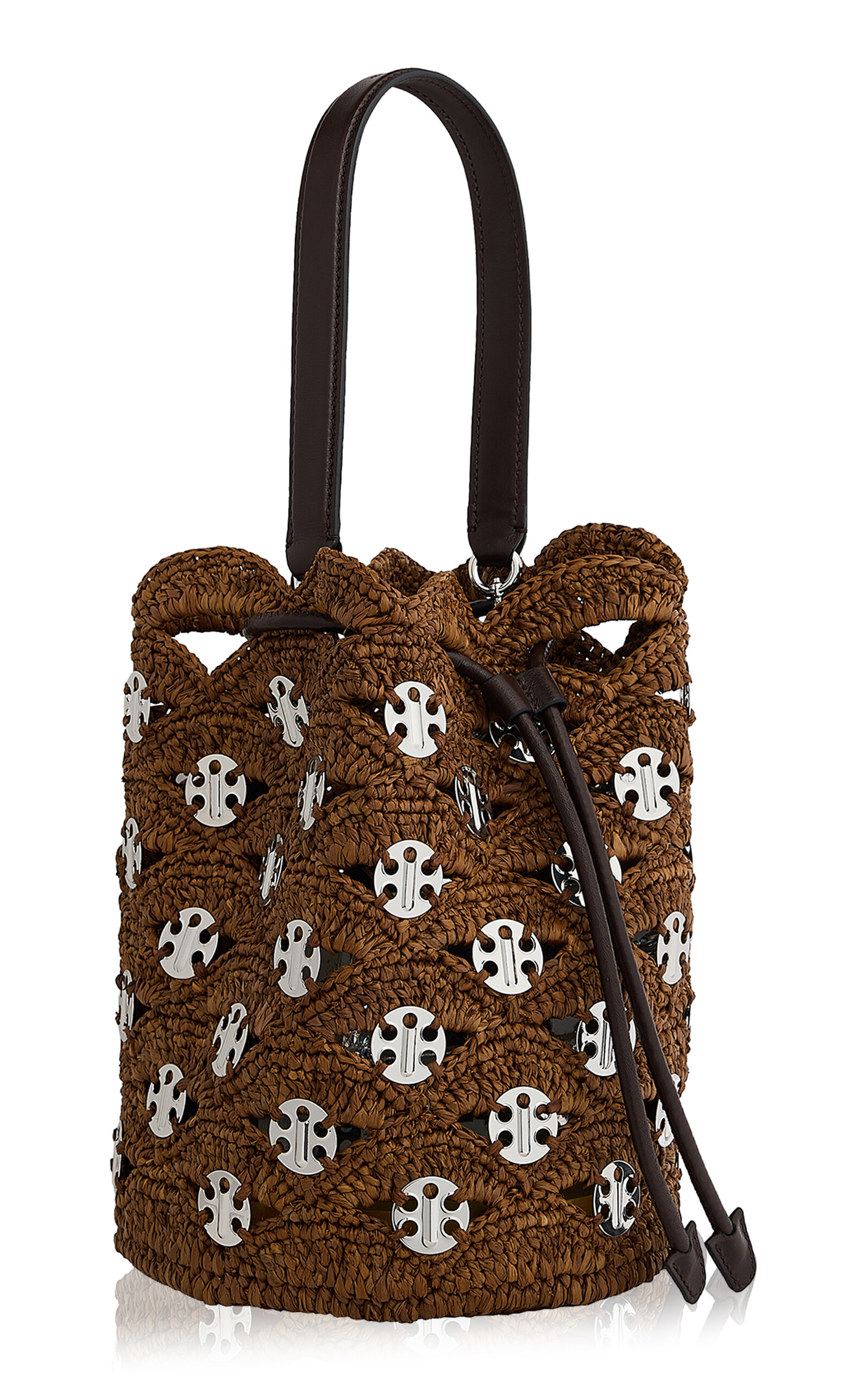 Rabanne Raffia Bucket Bag