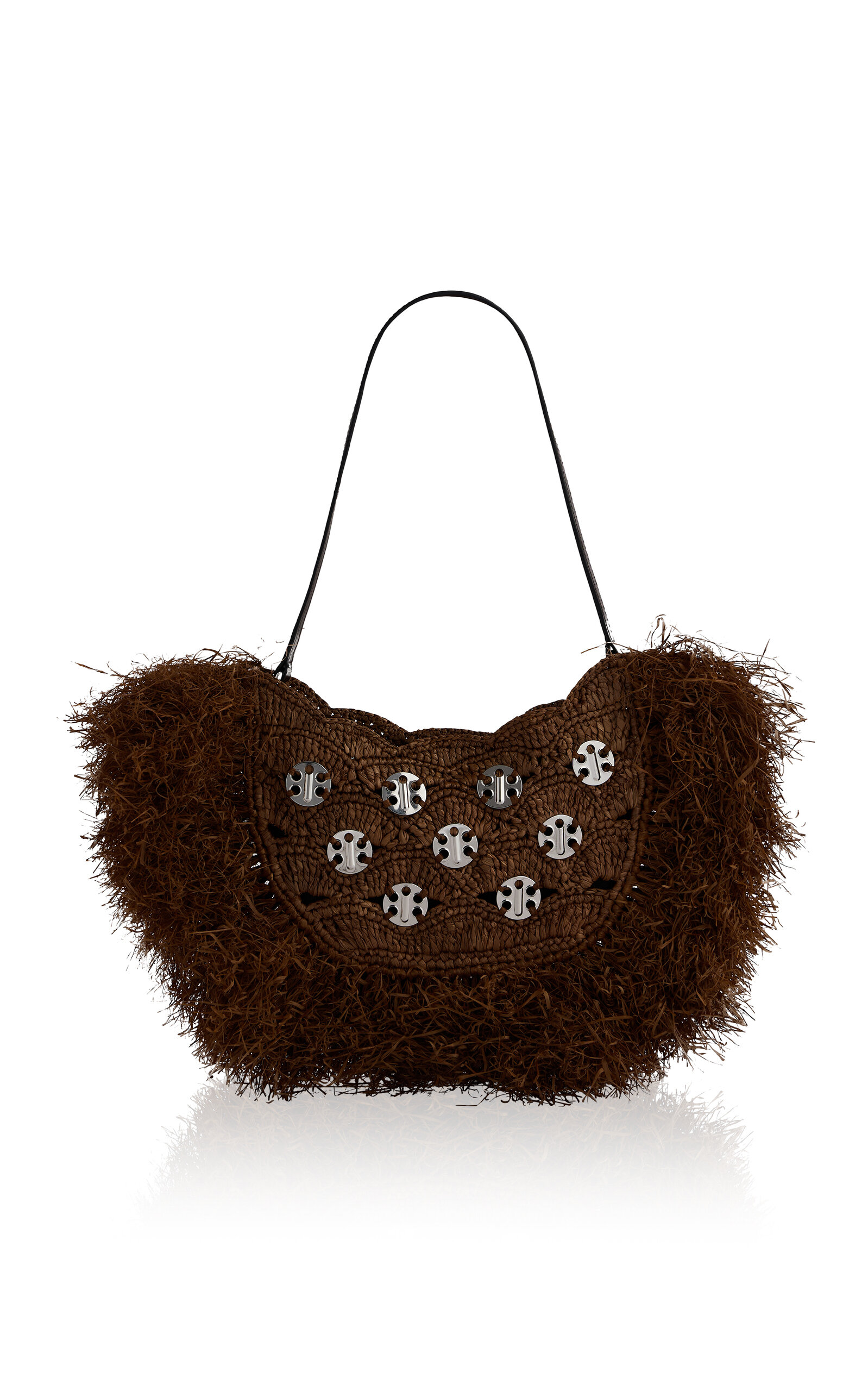 Rabanne Fur Shoulder Bag With Fringe