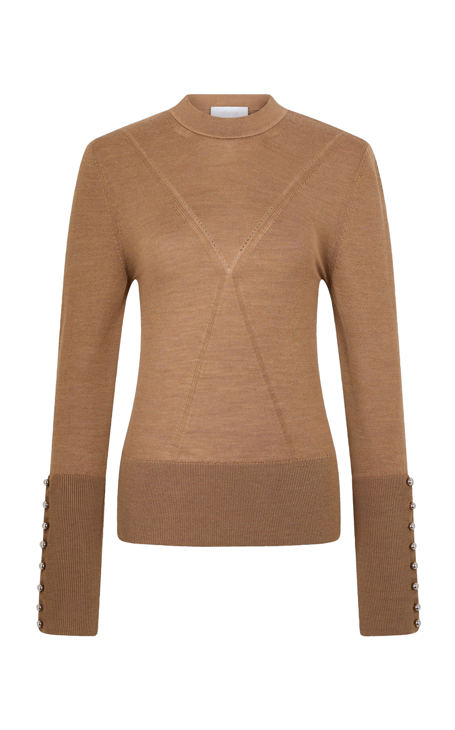 Rabanne Fuzzy Wool-Silk Sweater
