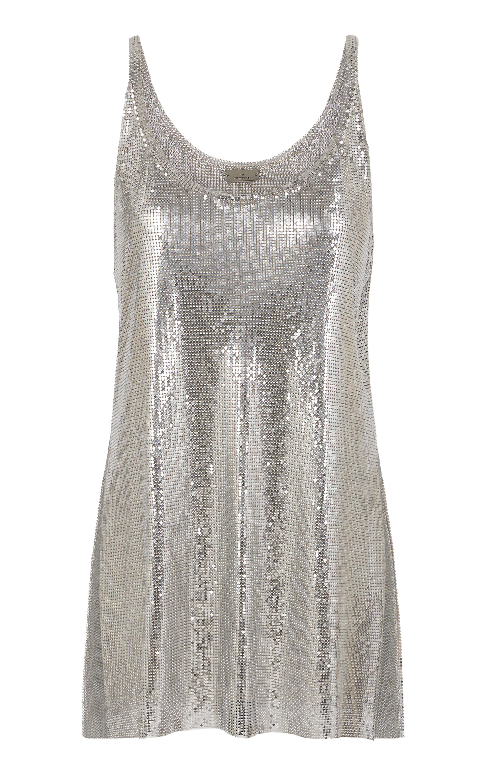 Rabanne Metallic Mesh Tank Top