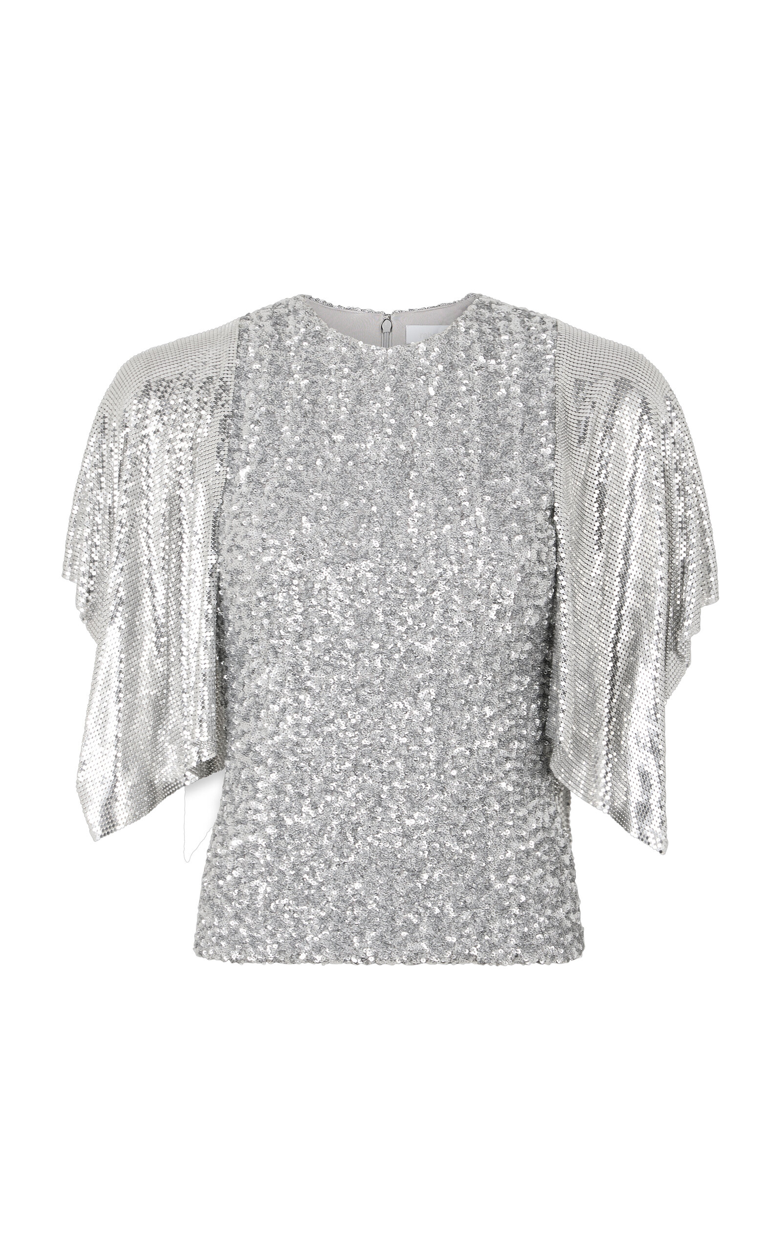 Rabanne Sequined Mesh Top