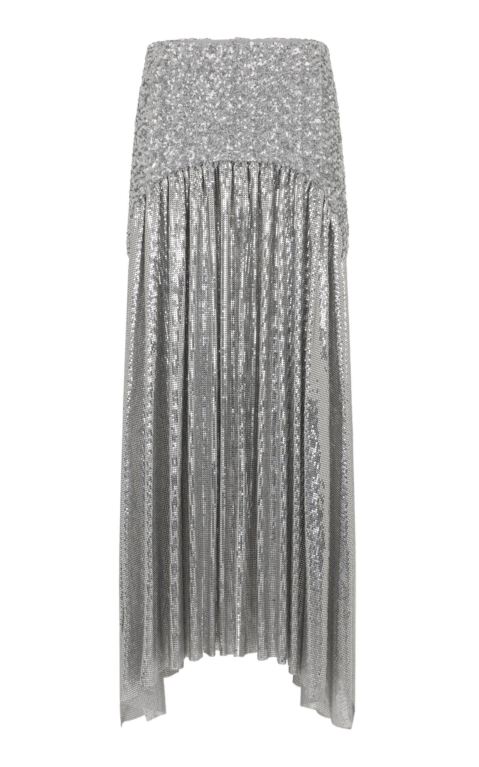 Rabanne Sequined Mesh Maxi Skirt