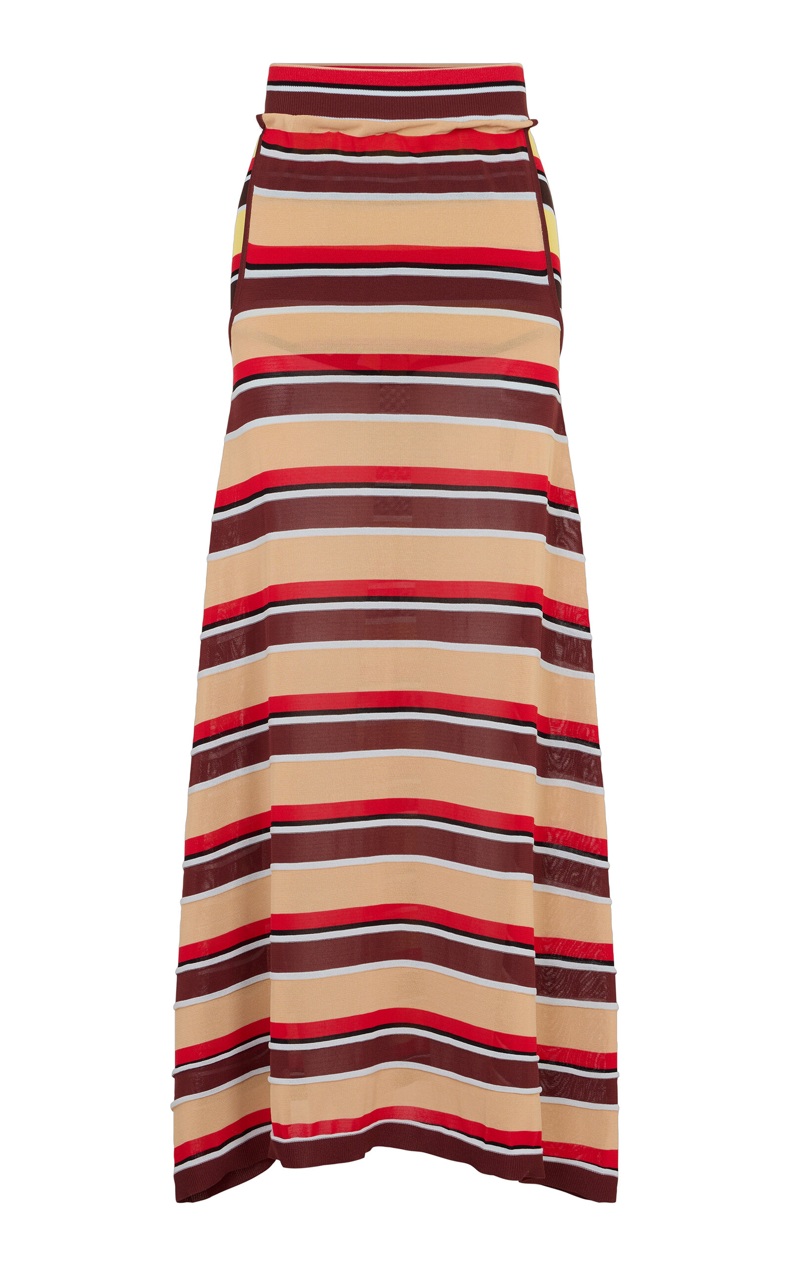 Rabanne Striped Maxi Skirt