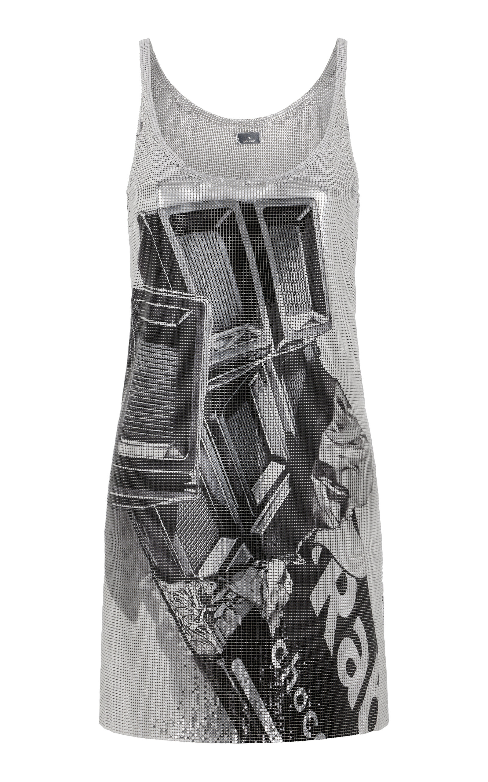Rabanne Metallic Mesh Mini Dress
