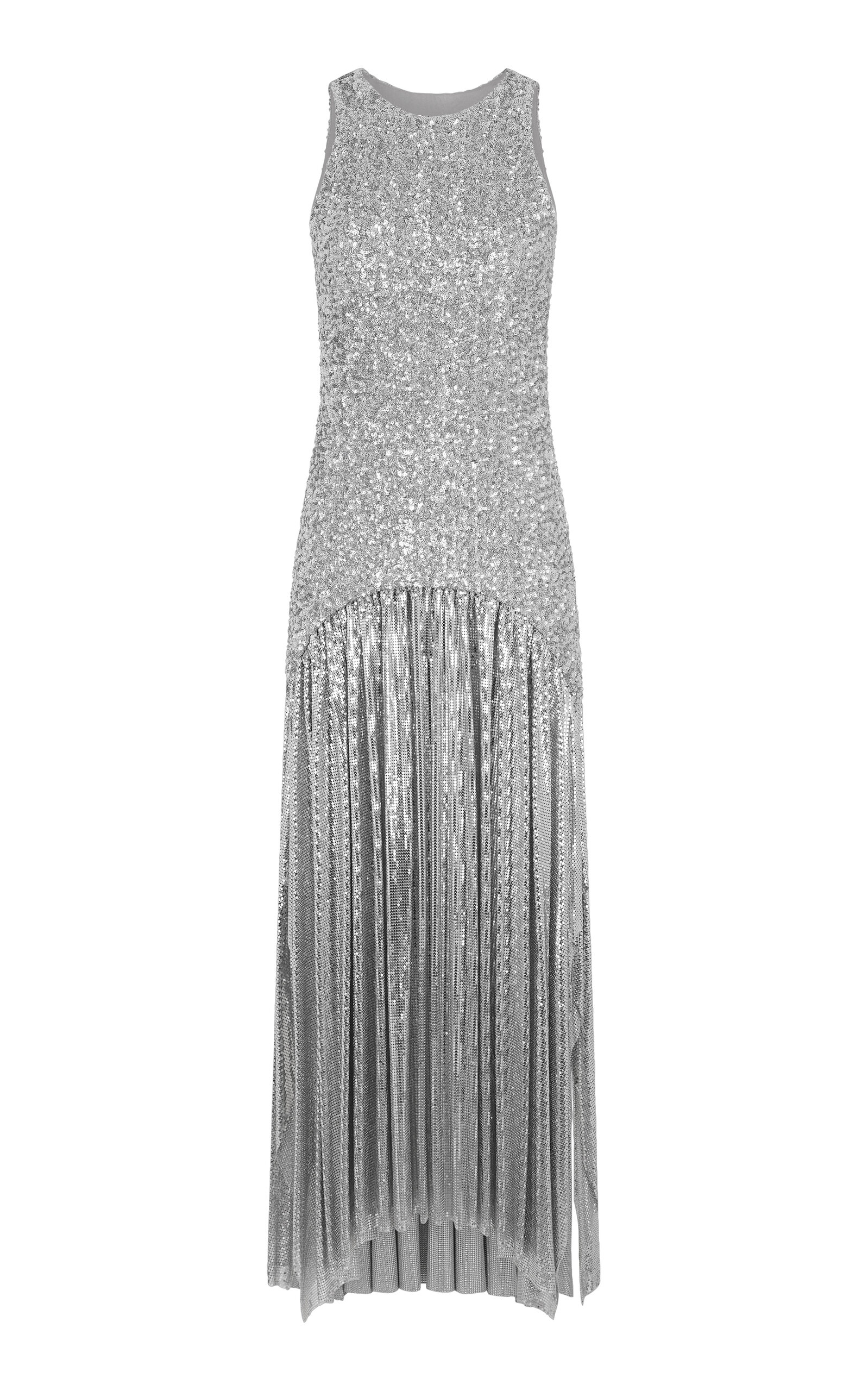 Rabanne Sequined Mesh Maxi Dress