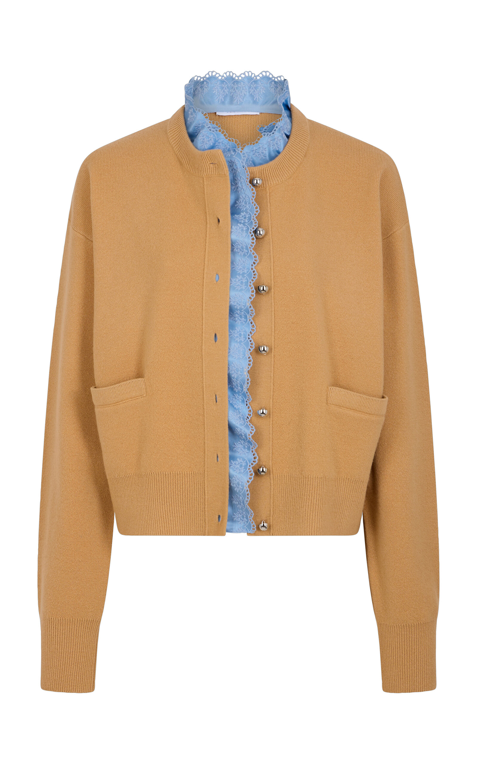 Rabanne Boxy Wool-Cashmere Cardigan