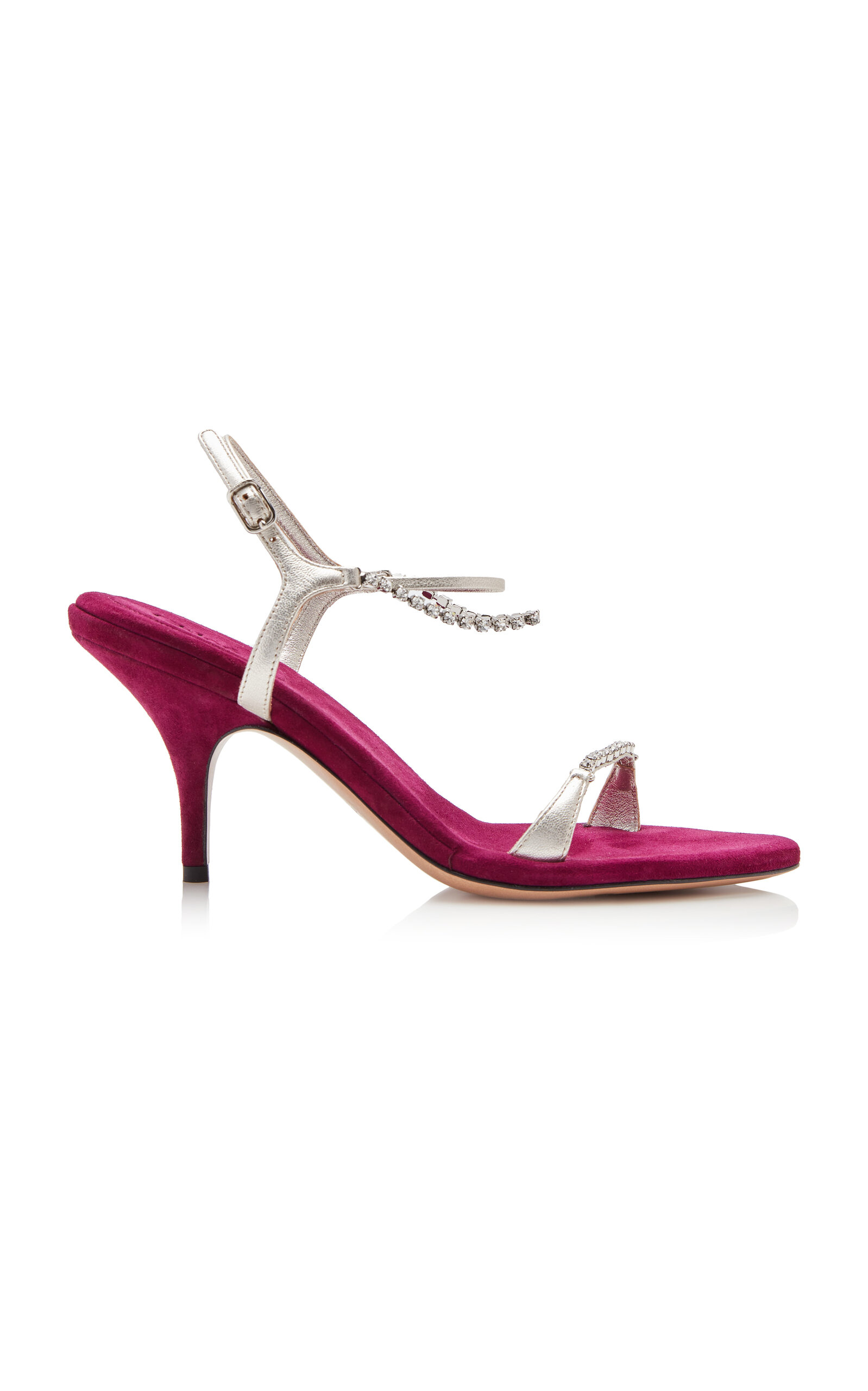 Chloé Crystal-Embellished Leather Sandals | Thumbnail 2 Chloé Crystal-Embellished Leather Sandals | Thumbnail 2