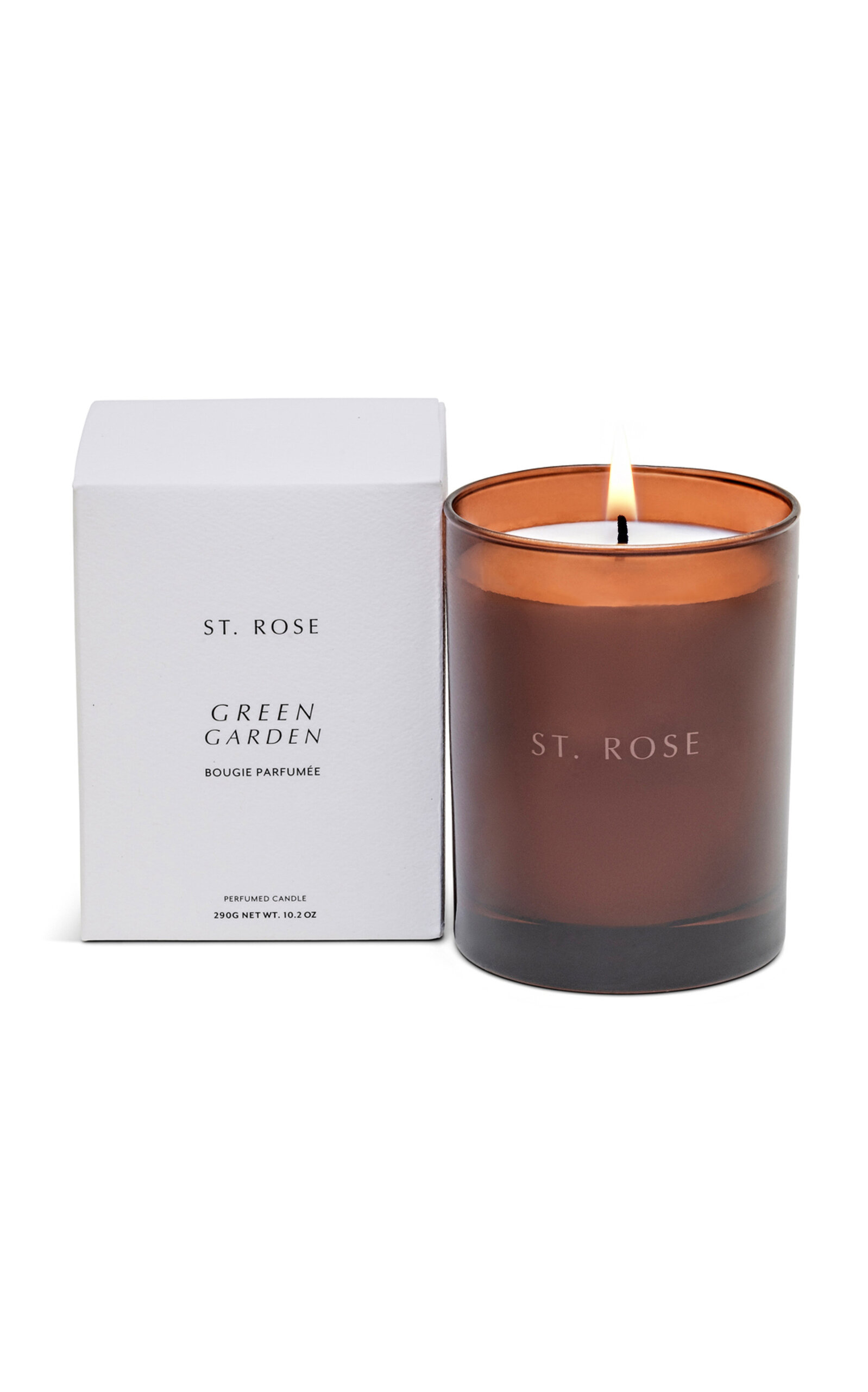 ST. ROSE Green Garden Candle - Burgundy