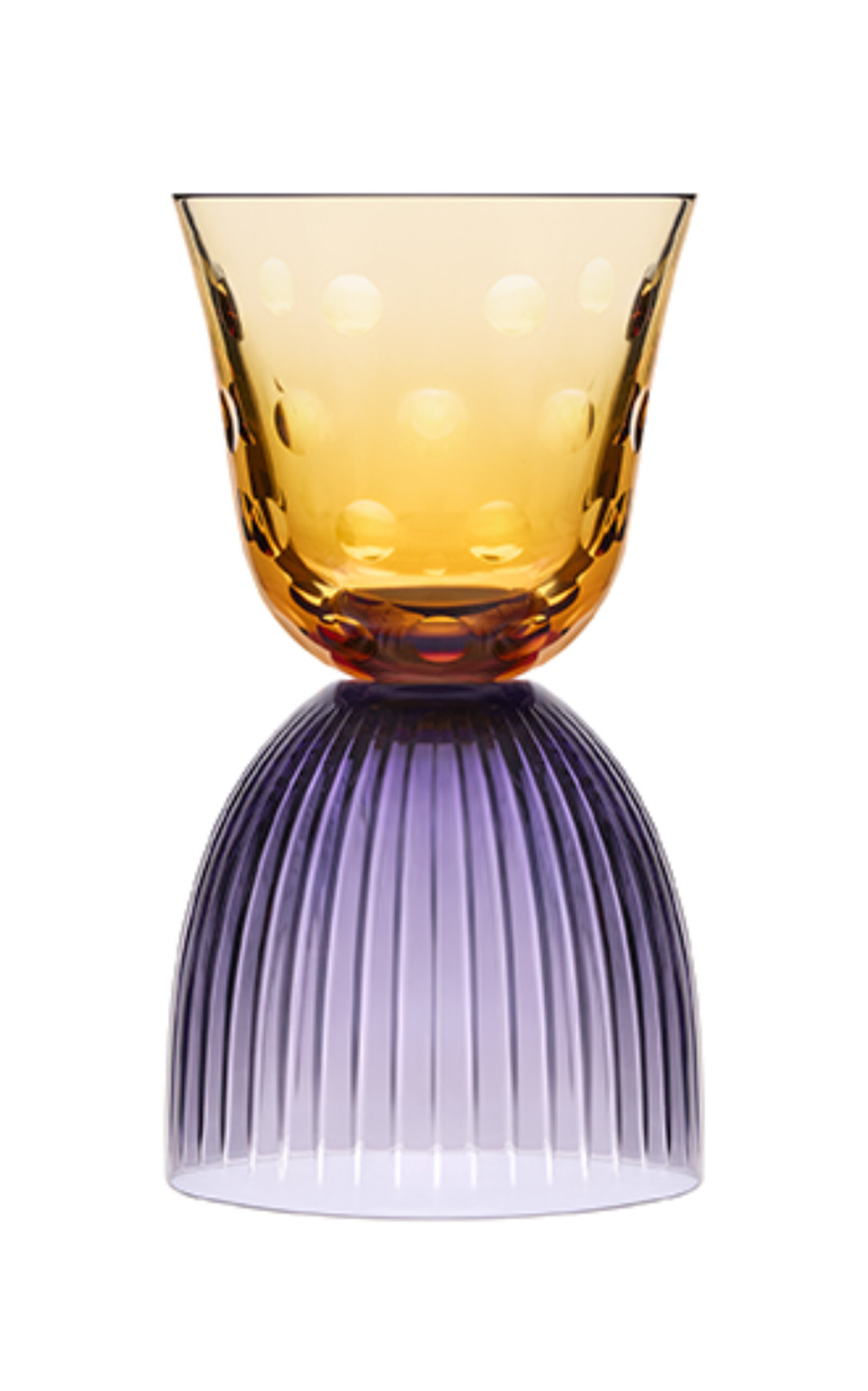 Saint-Louis Les Endiables Bubbles Violet Ambre Glass - Multi