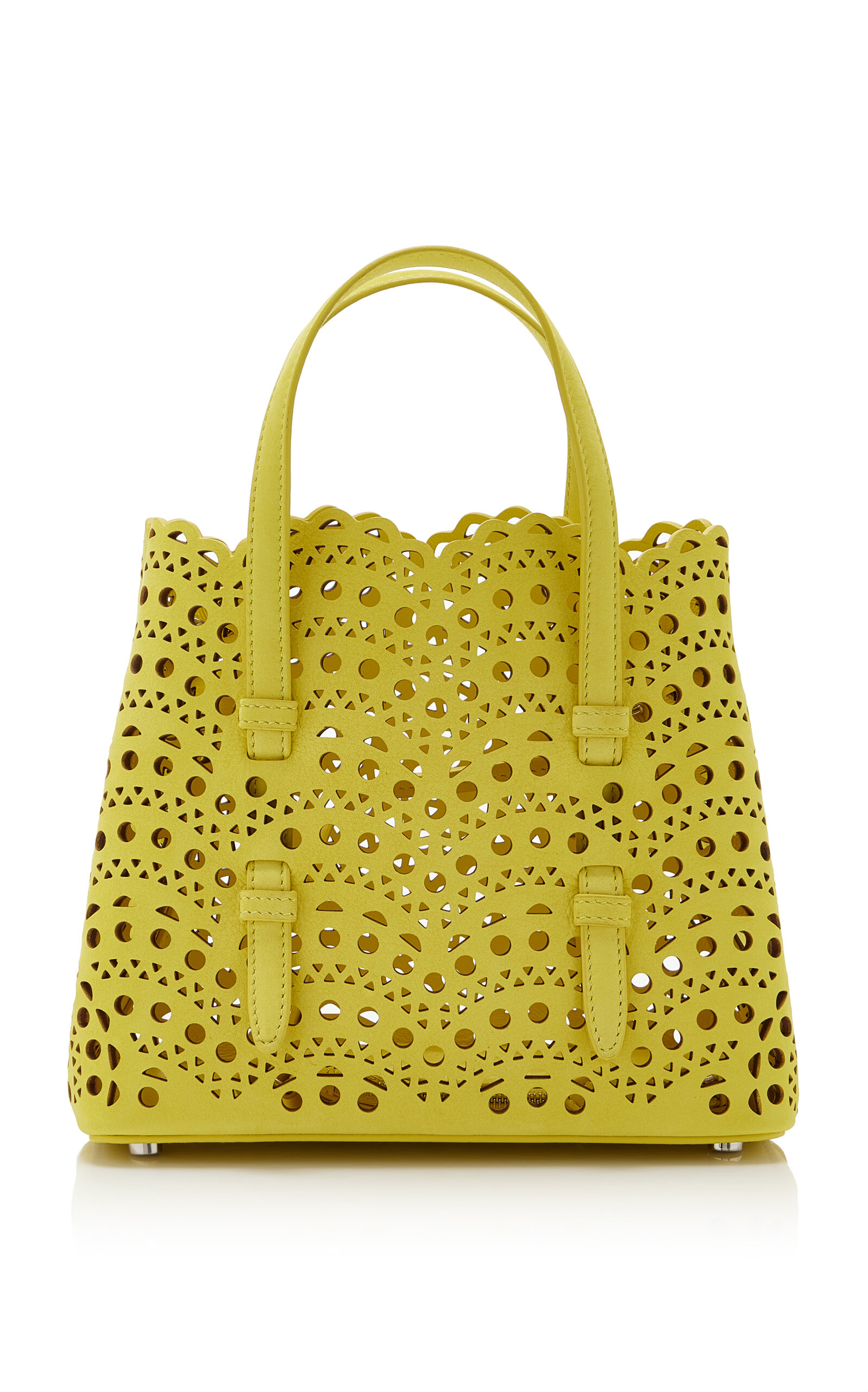 ALAÏA Mina 20 Nubuck Leather Bag - Moda Operandi