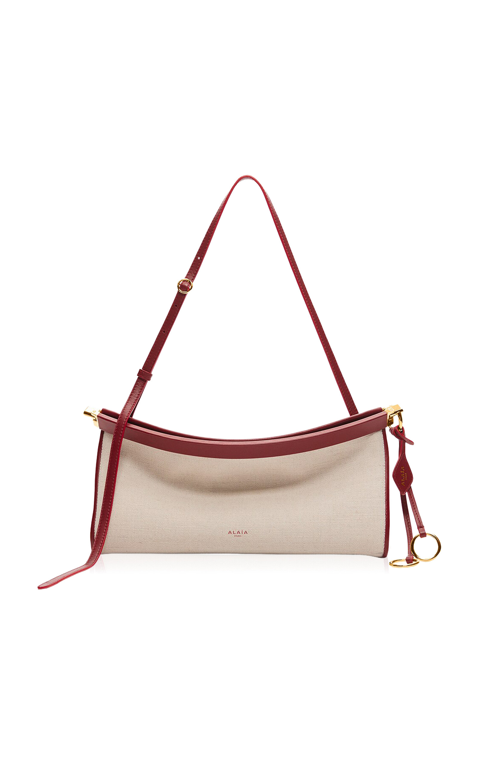 ALAÏA Le Click E/W Leather-Trimmed Bag - Moda Operandi