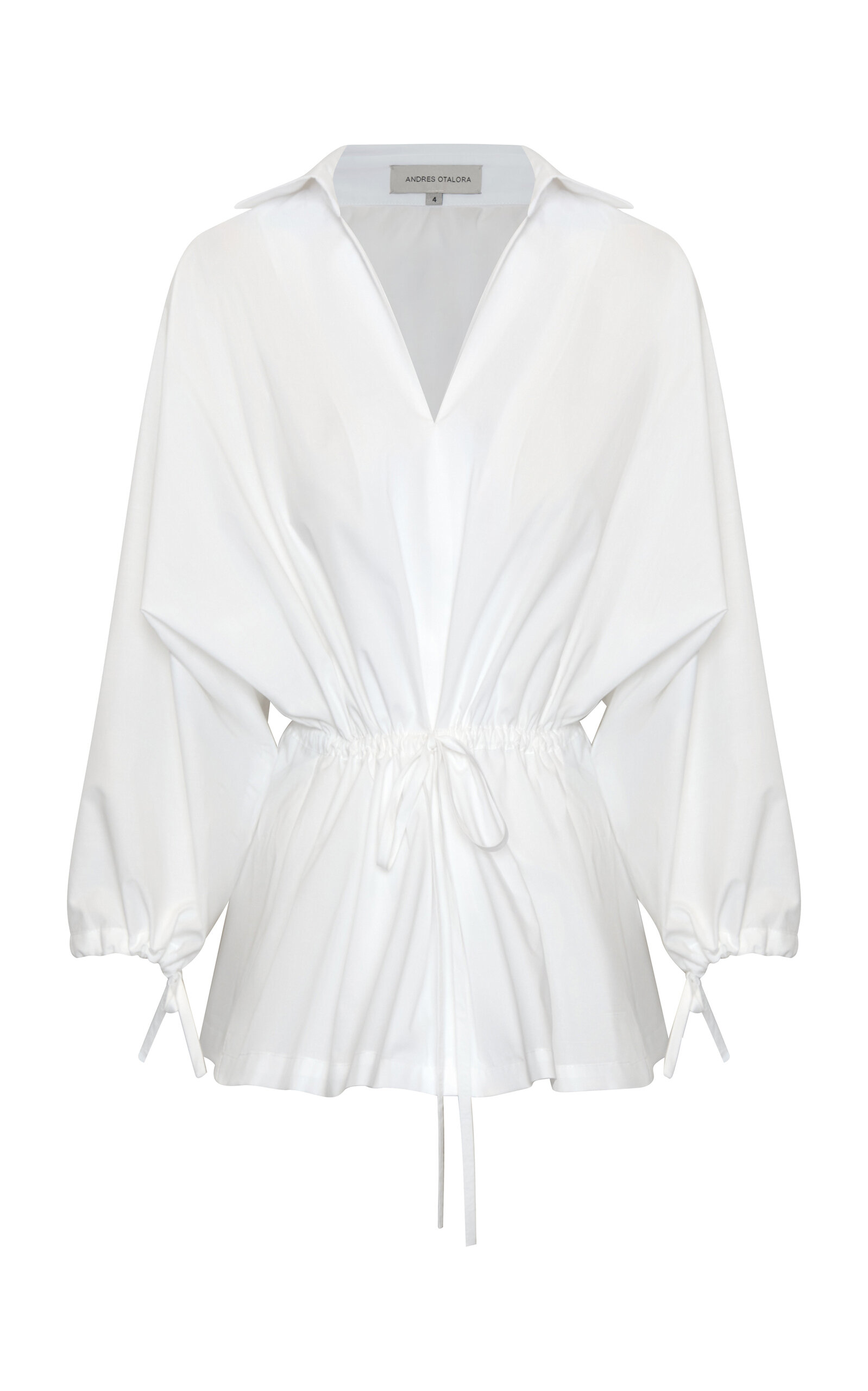 Andres Otalora Amadamia Oversized Cotton-Poplin Blouse