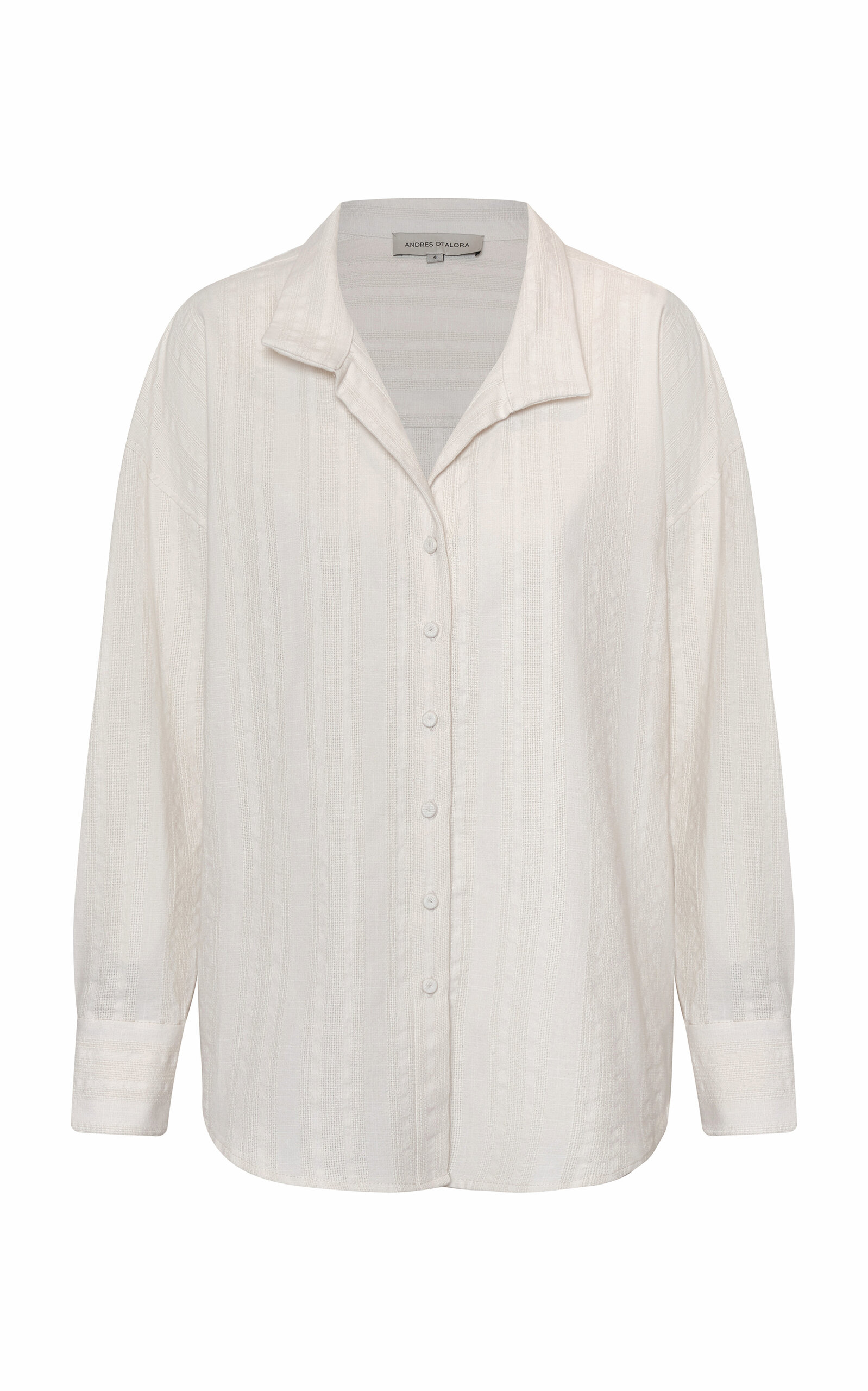 Andres Otalora Un Tej Oversized Cotton-Jacquard Shirt