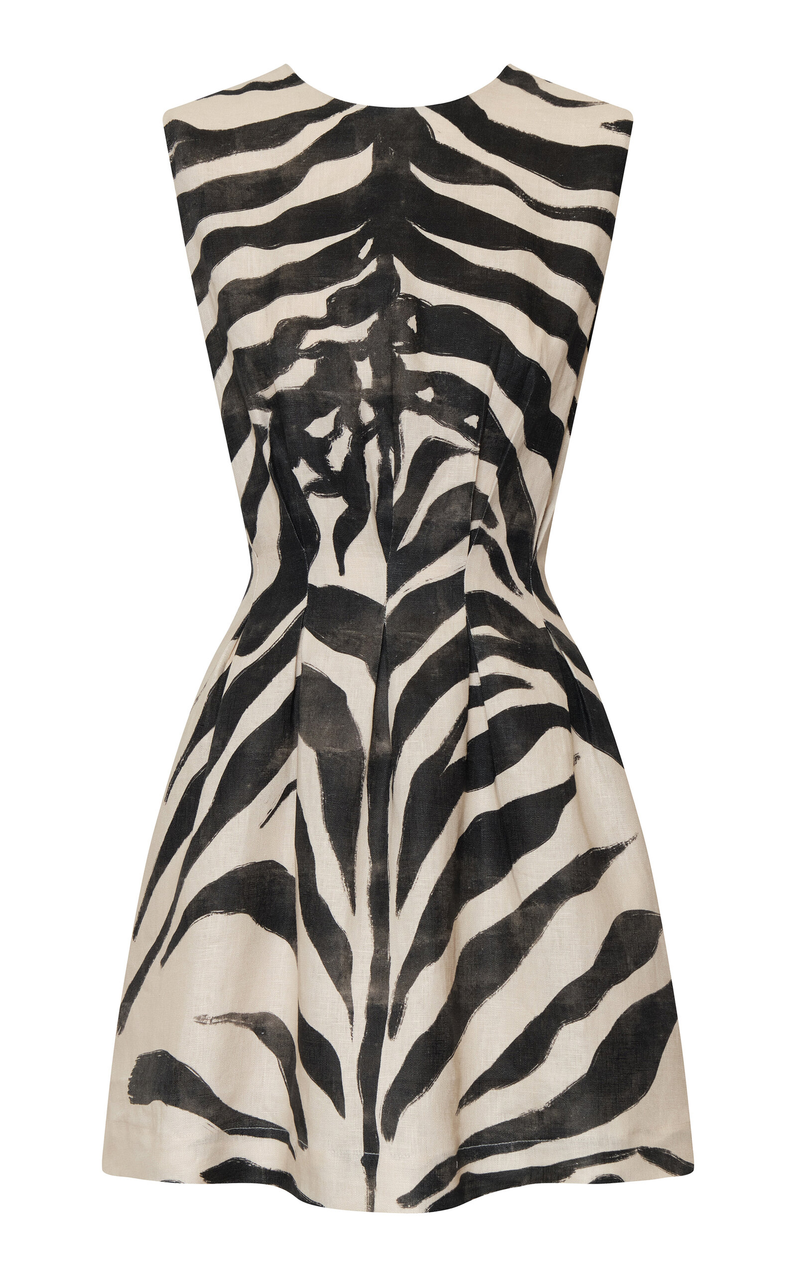 Andres Otalora Karibu Linen Mini Dress