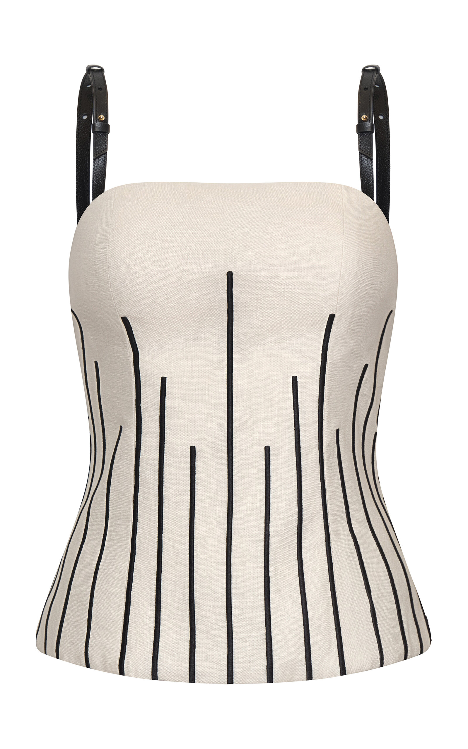 Andres Otalora Solara Embroidered Linen Top