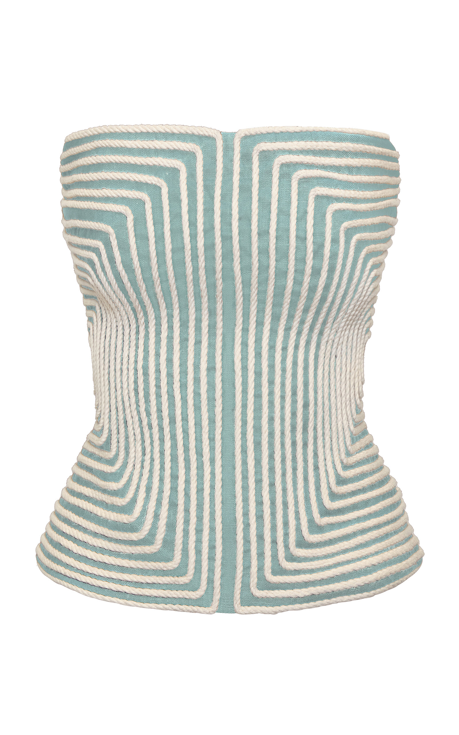 Andres Otalora Nyota Alma Embroidered Linen Top