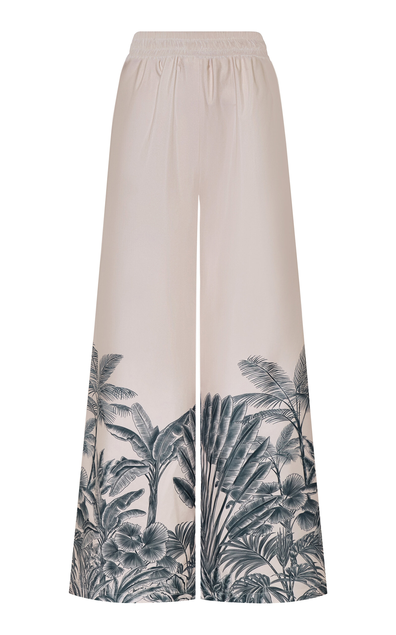 Andres Otalora Tamu Mia Printed Crepe De Chine Wide-Leg Pants - Moda Operandi
