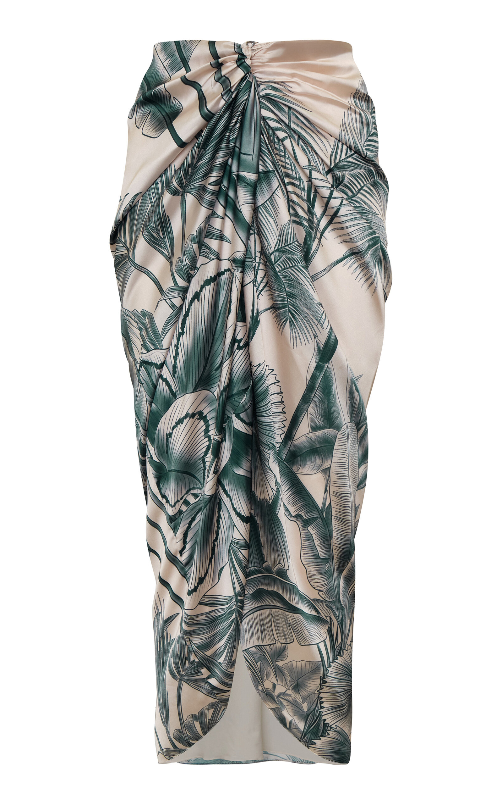 Andres Otalora Cairo Pleated Midi Skirt