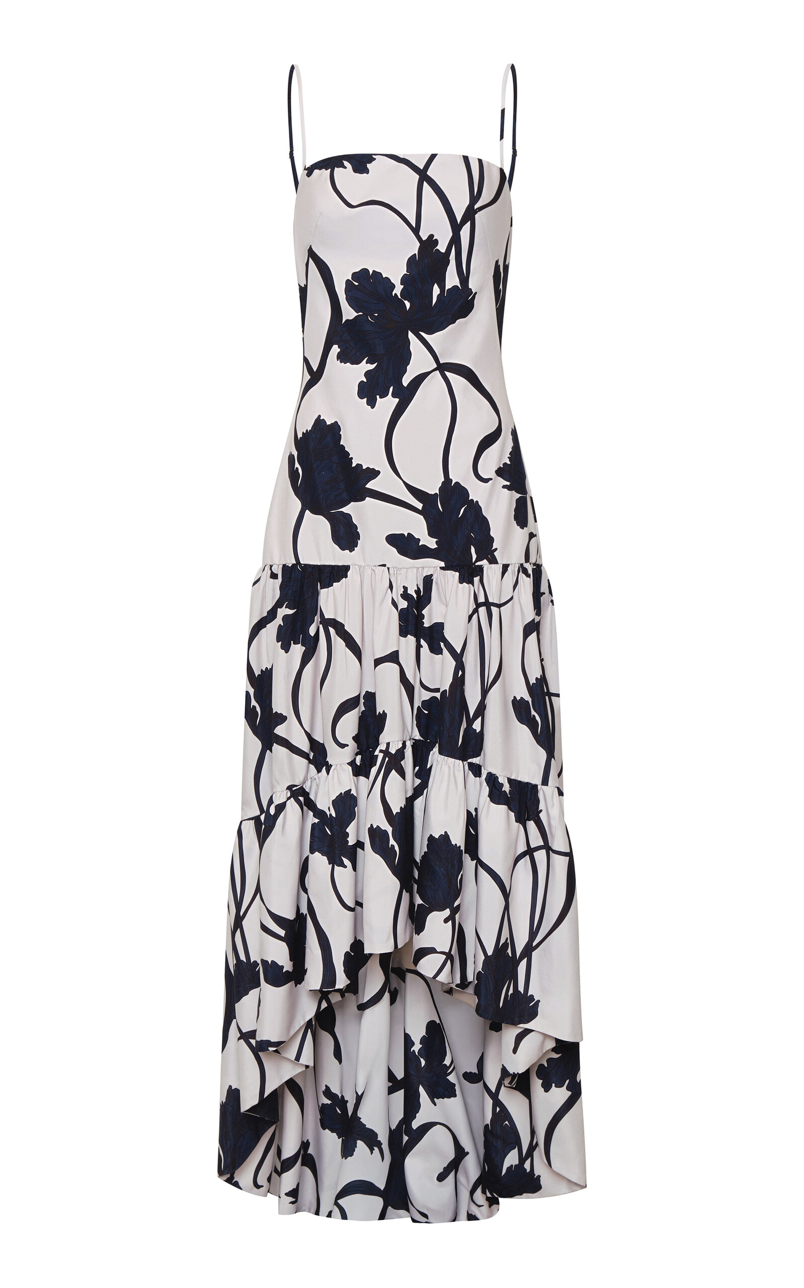 Andres Otalora Joya Colonial Printed Cotton-Poplin Maxi Dress