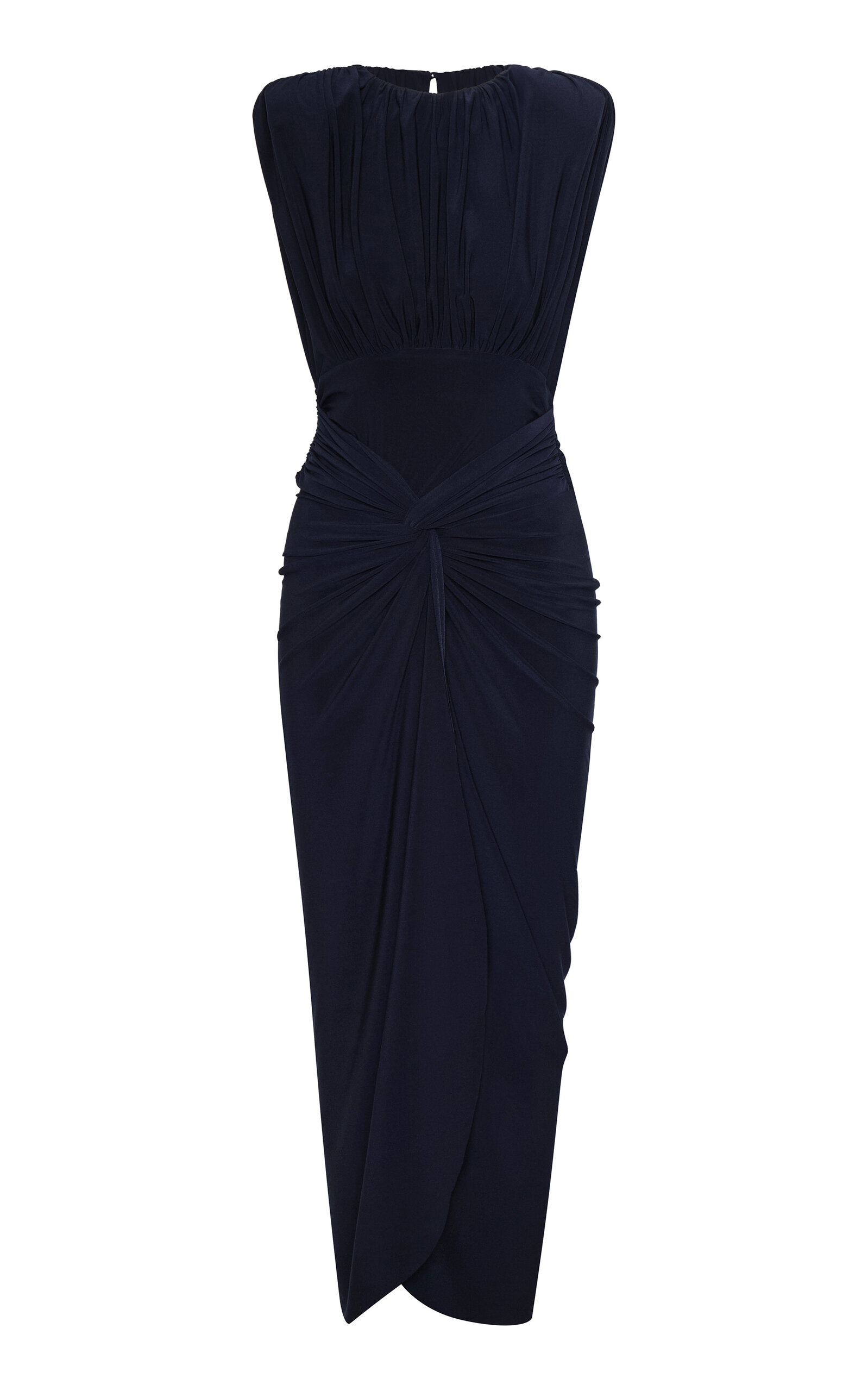 Andres Otalora Zambea Draped Midi Dress