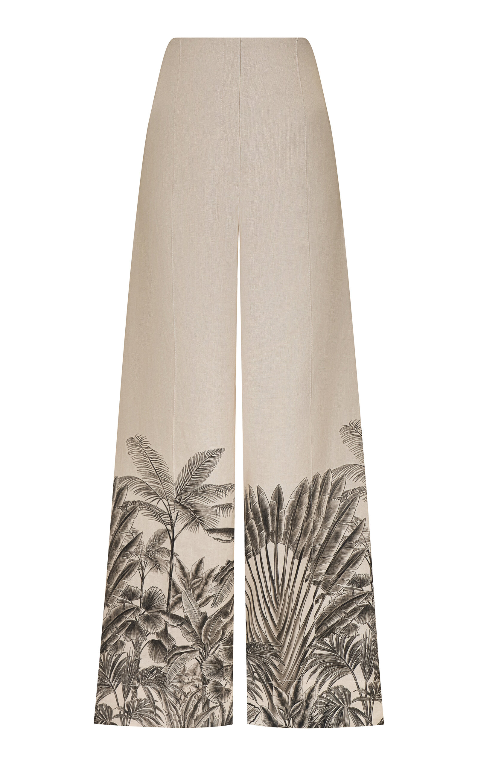 Andres Otalora Voz de Calma Linen Wide-Leg Pants