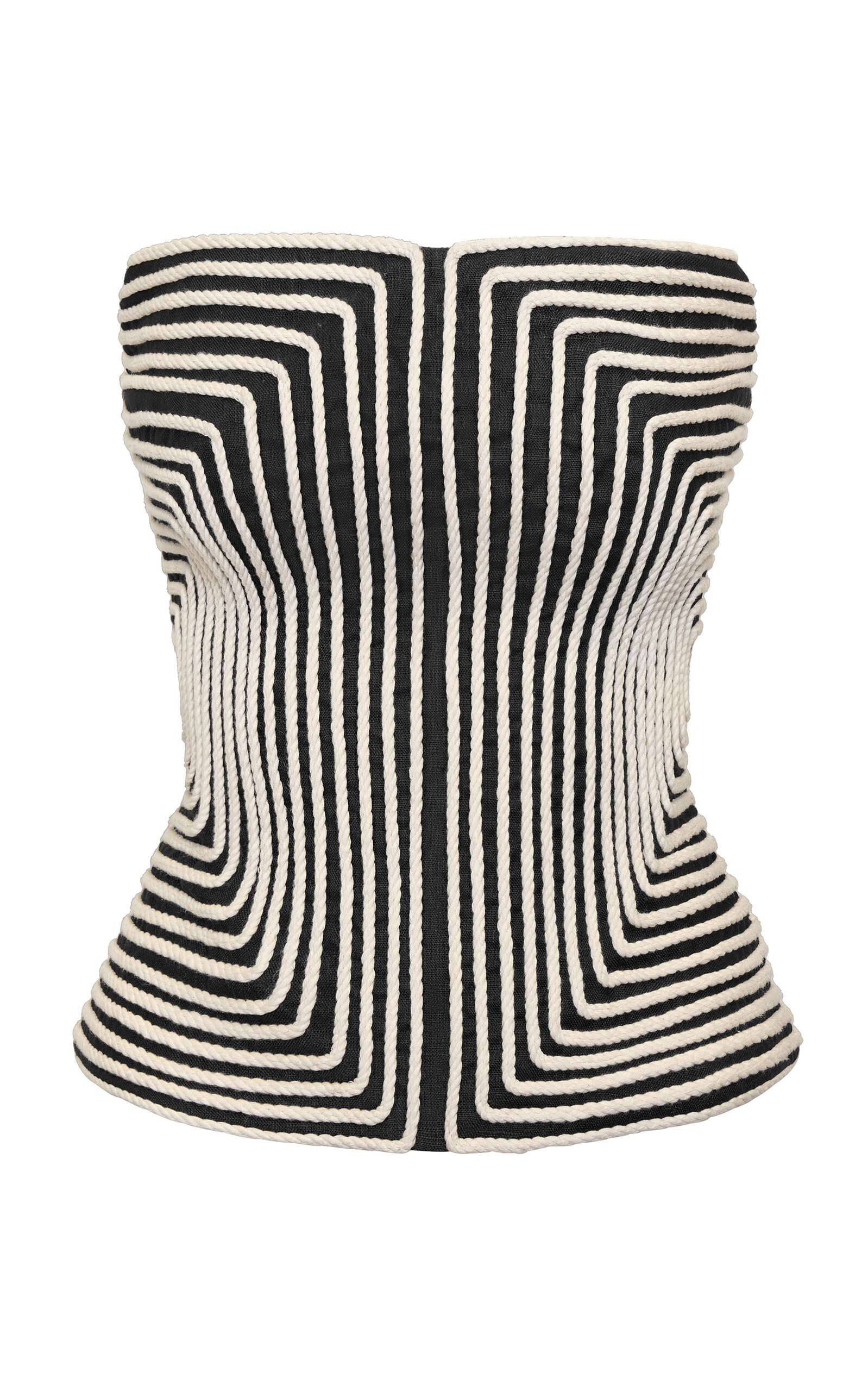 Andres Otalora Nyota Alma Embroidered Linen Top