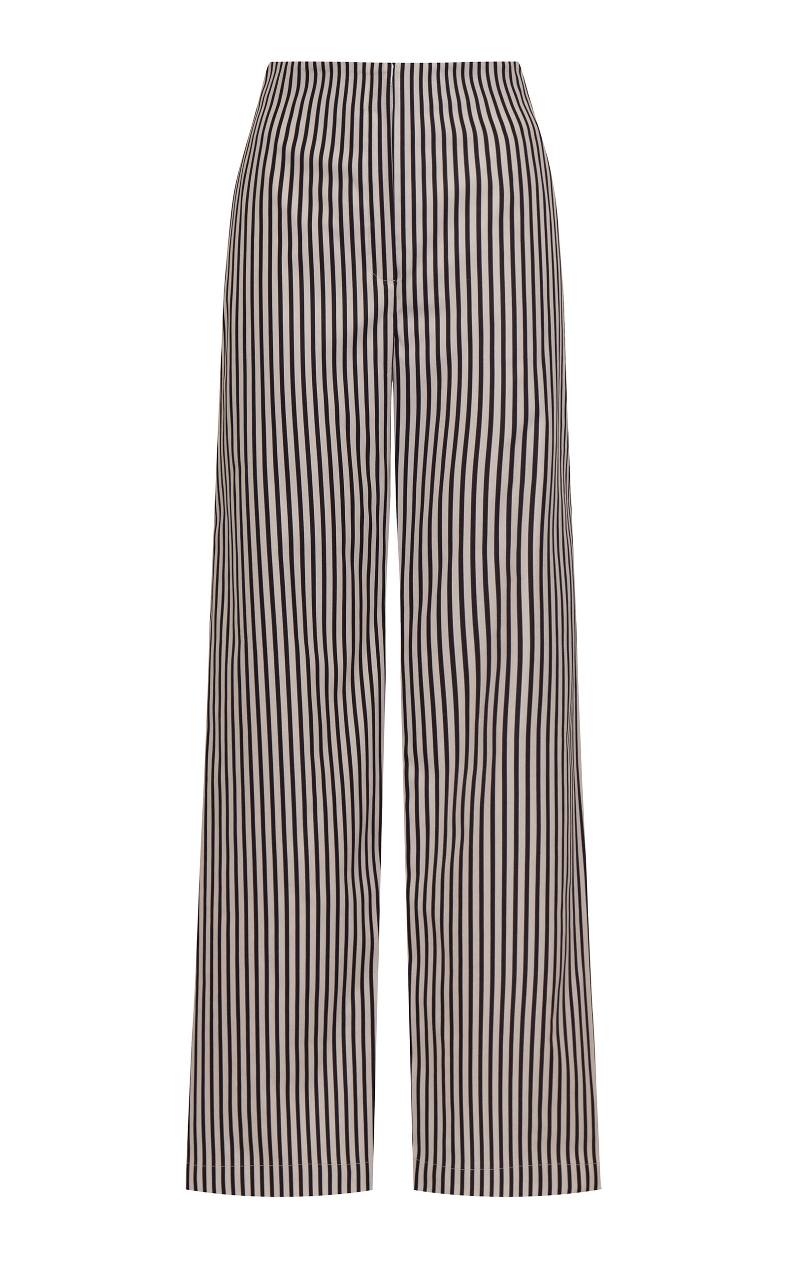 Andres Otalora Zuri Striped Stretch-Cotton Wide-Leg Pants