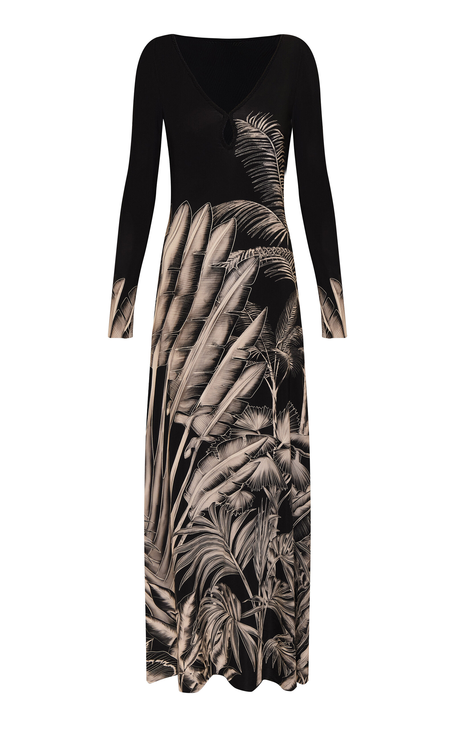 Andres Otalora Donde Empieza Embellished Maxi Dress