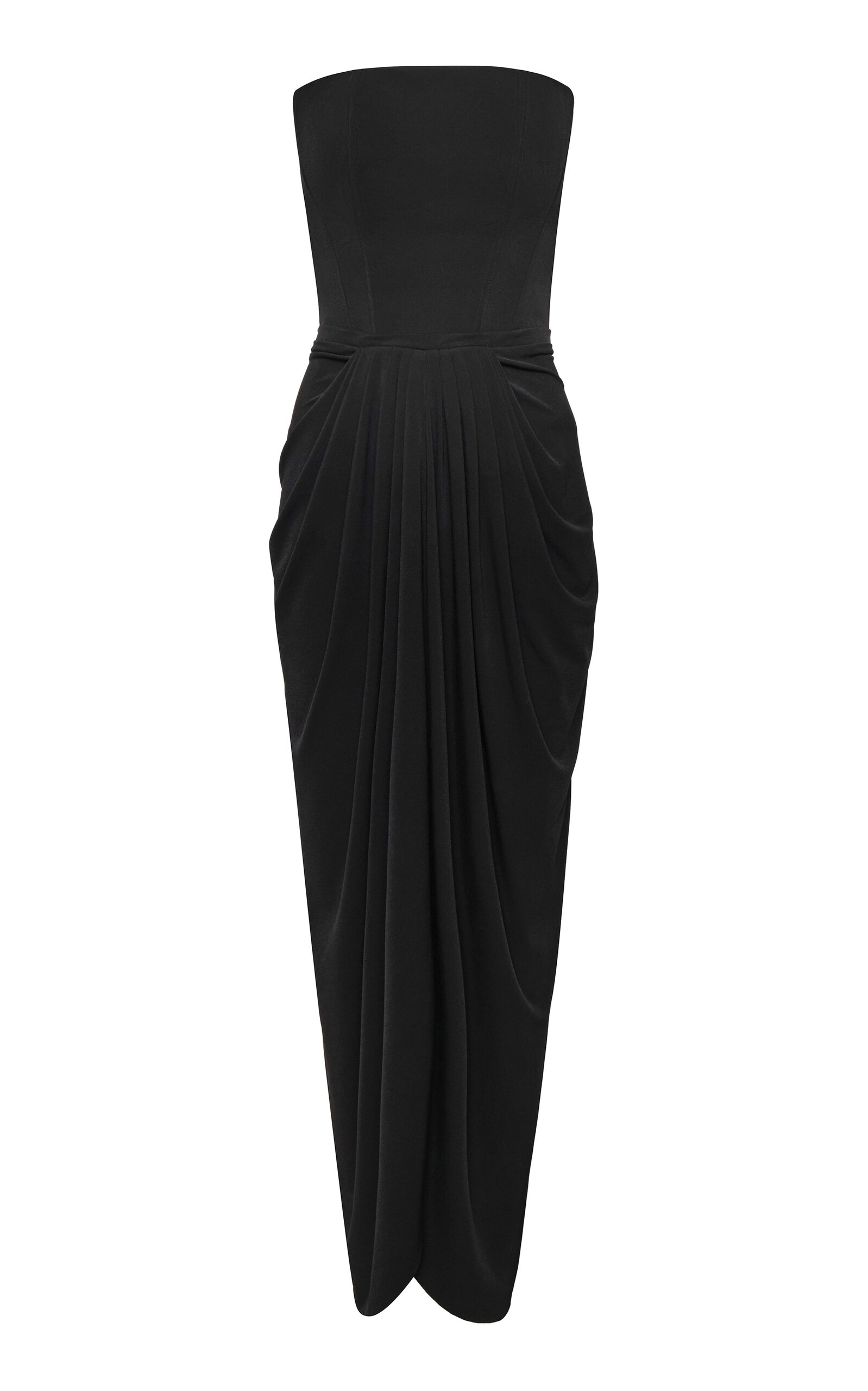 Andres Otalora Luces Strapless Midi Dress