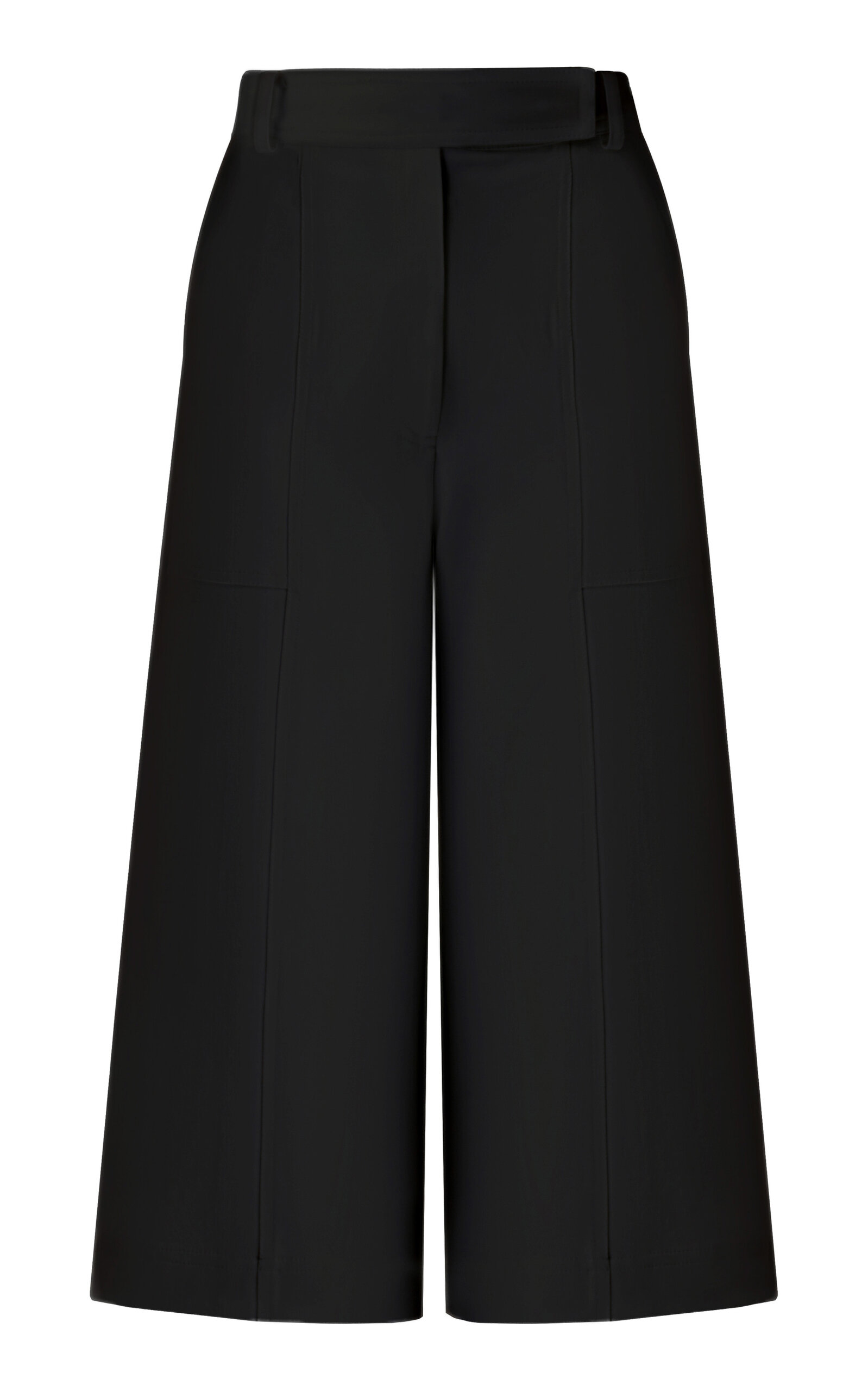 Andres Otalora Amani Cropped Wide-Leg Culotte Pants