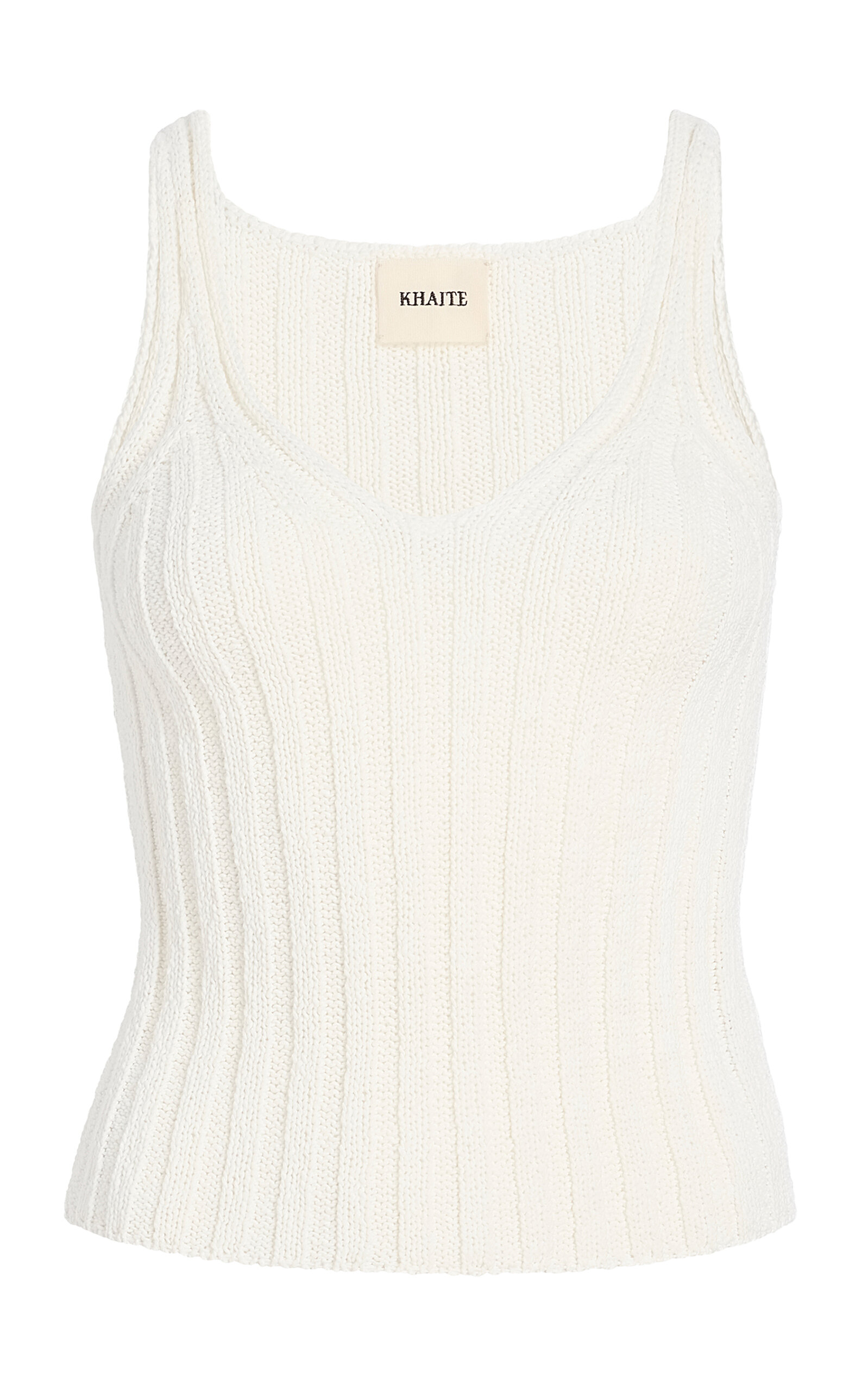 Khaite Val Ribbed Cotton-Blend Tank Top | Thumbnail 6 Khaite Val Ribbed Cotton-Blend Tank Top | Thumbnail 6