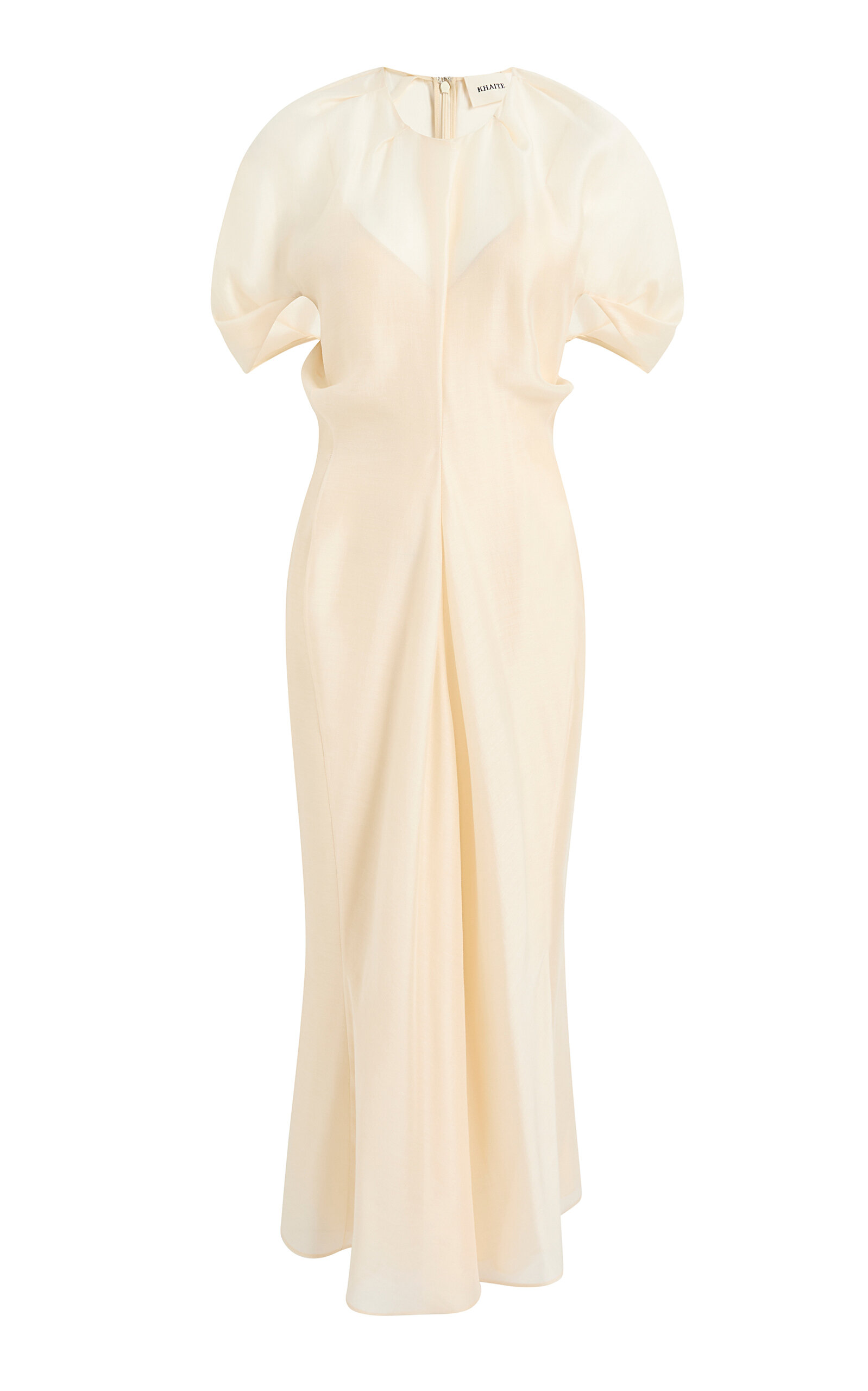 Khaite Ria Ruffled Midi Dress - Women's Clothing